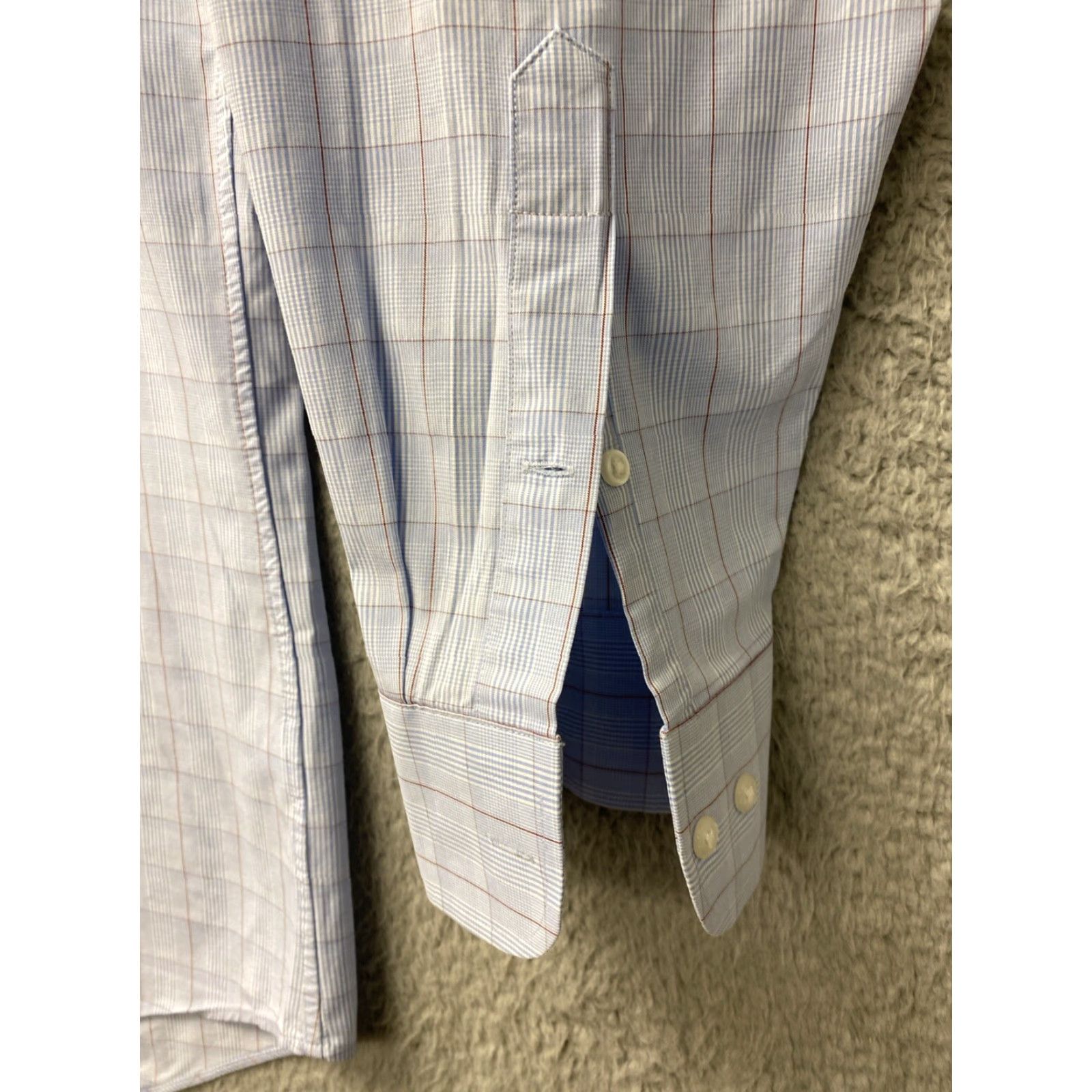 Nordstrom Nordstrom Men's Button-Up Shirt 17.5 34/35 Blue Red Plaid Long Sleeve Classic Casual Size US XL / EU 56 / 4 - 6 Thumbnail