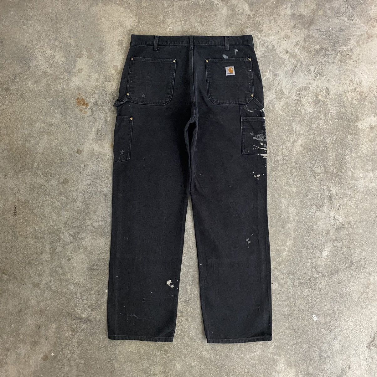 Carhartt VTG Carhartt Double Knee Faded Splatter Painter Pants Size US 35 - 15 Thumbnail