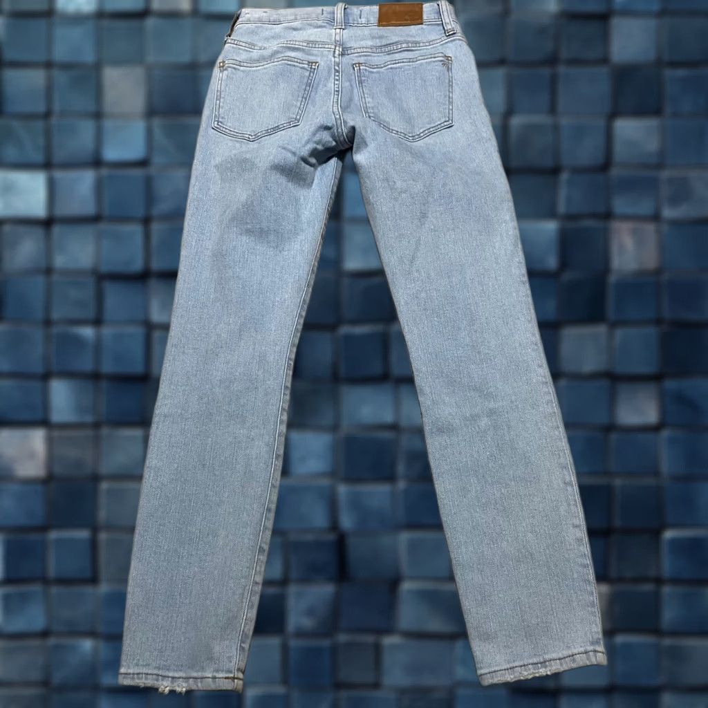 Madewell Madewell Jeans Womens High Rise Skinny Medium Wash Blue 24 Regular 5-Pocket Denim Distressed Jeans Size 42" / US 20 - 1 Thumbnail