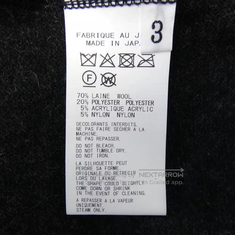 Yohji Yamamoto Yohji Yamamoto Felt jacket with standing collar jacket Size US L / EU 52-54 / 3 - 6 Thumbnail