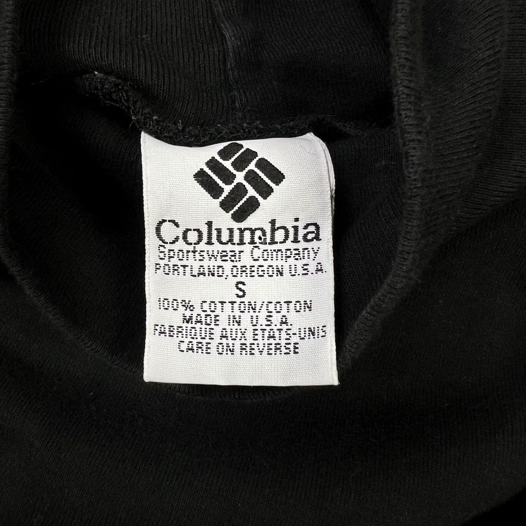 Vintage VINTAGE Columbia Turtleneck T-Shirt Womens Small 100% Cotton Black 90s Sportswear Modern Fitness Wear Mens Womens Girls Size S / US 4 / IT 40 - 2 Thumbnail