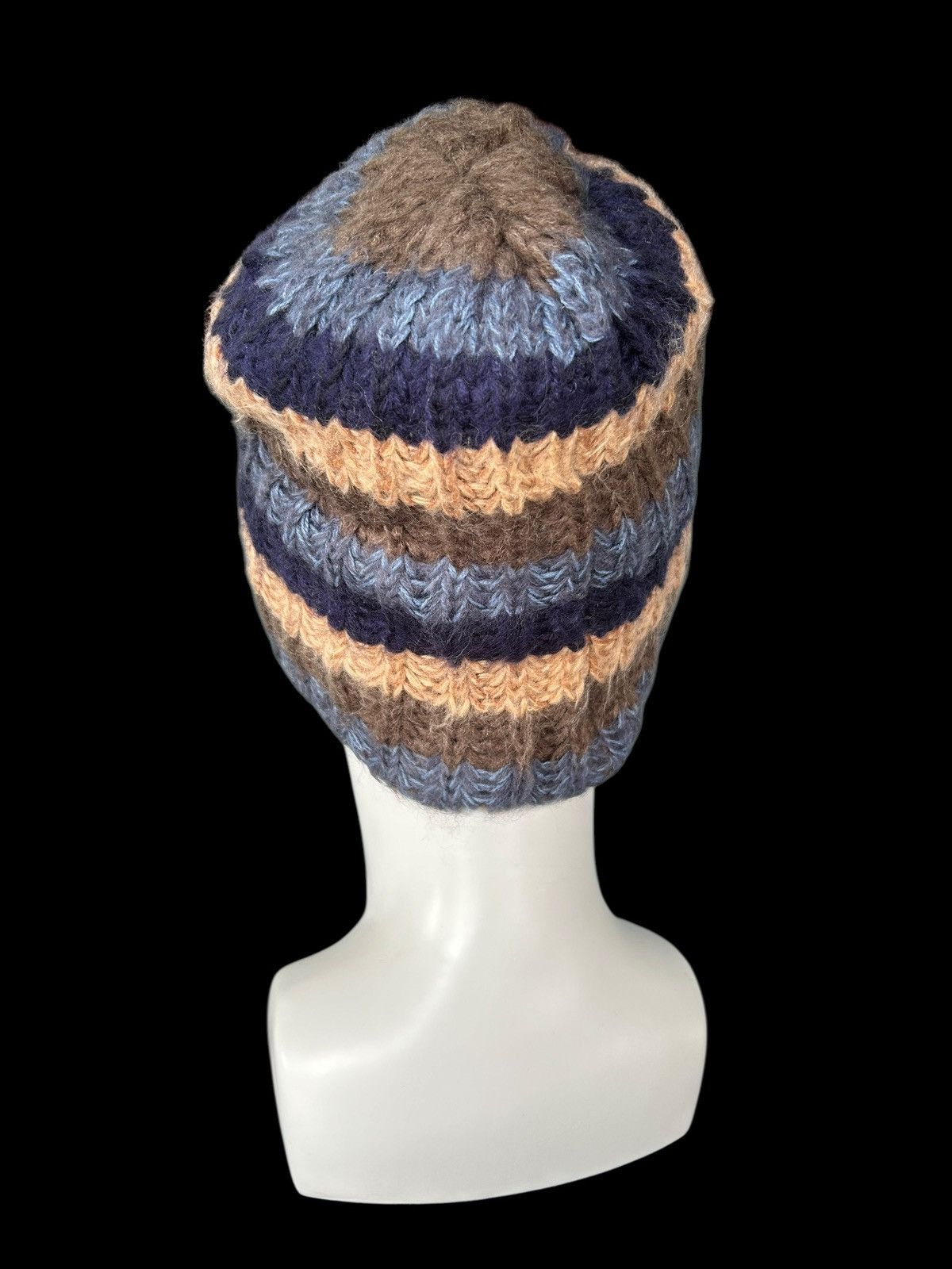 Japanese Brand × Kapital × Vintage Crochet Knitted handmade Beanie Hats Rare ☠️☠️ Size ONE SIZE - 2 Thumbnail