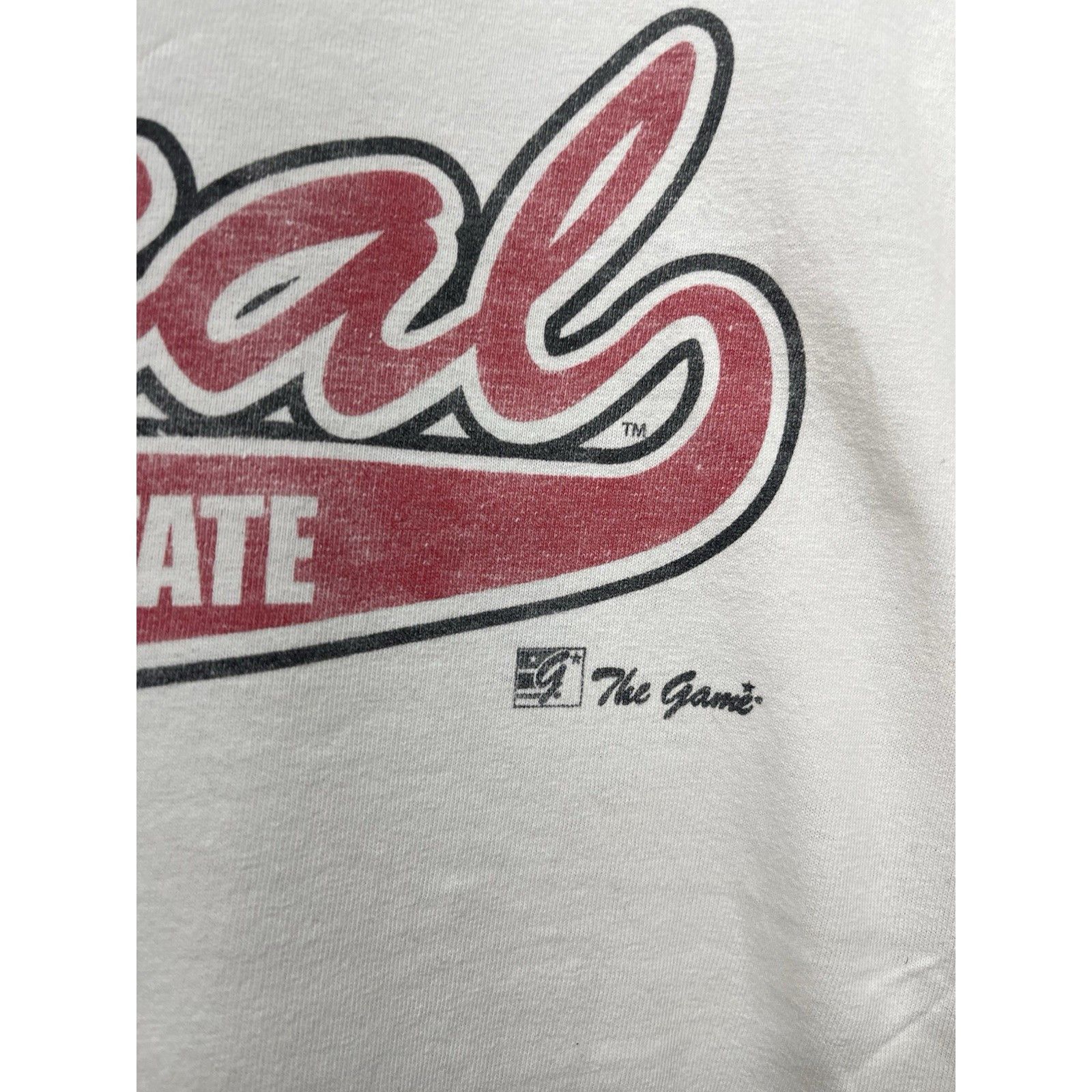 The Game VTG 90s Central Missouri State Baseball Script The Game T Sh Size US XL / EU 56 / 4 - 5 Thumbnail