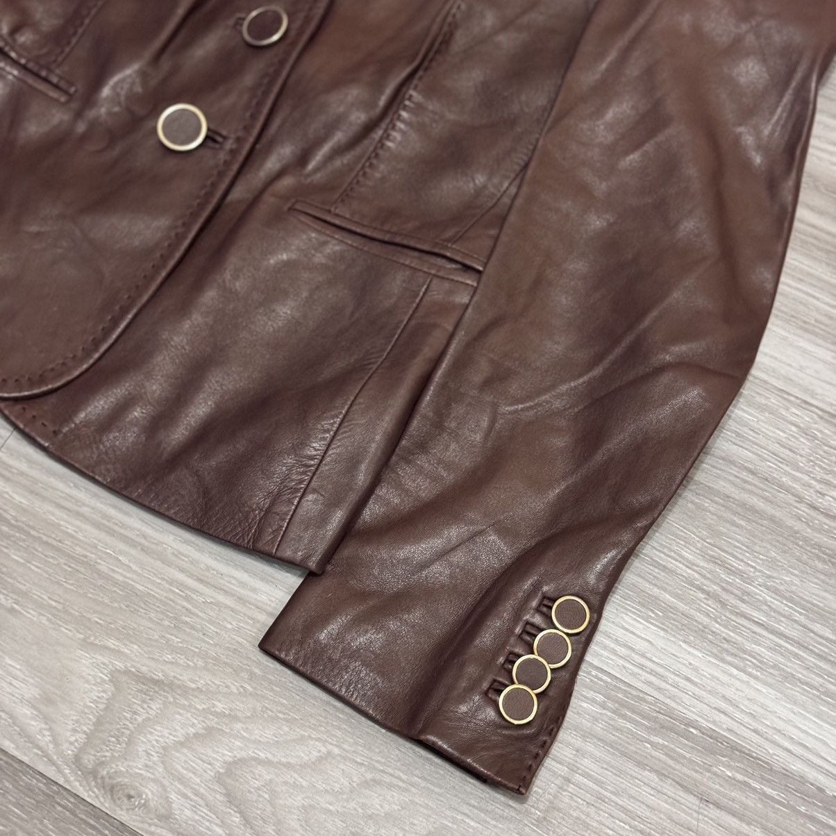 Gucci × Tom Ford Gucci leather jacket tomford Size XS / US 0-2 / IT 36-38 - 6 Thumbnail