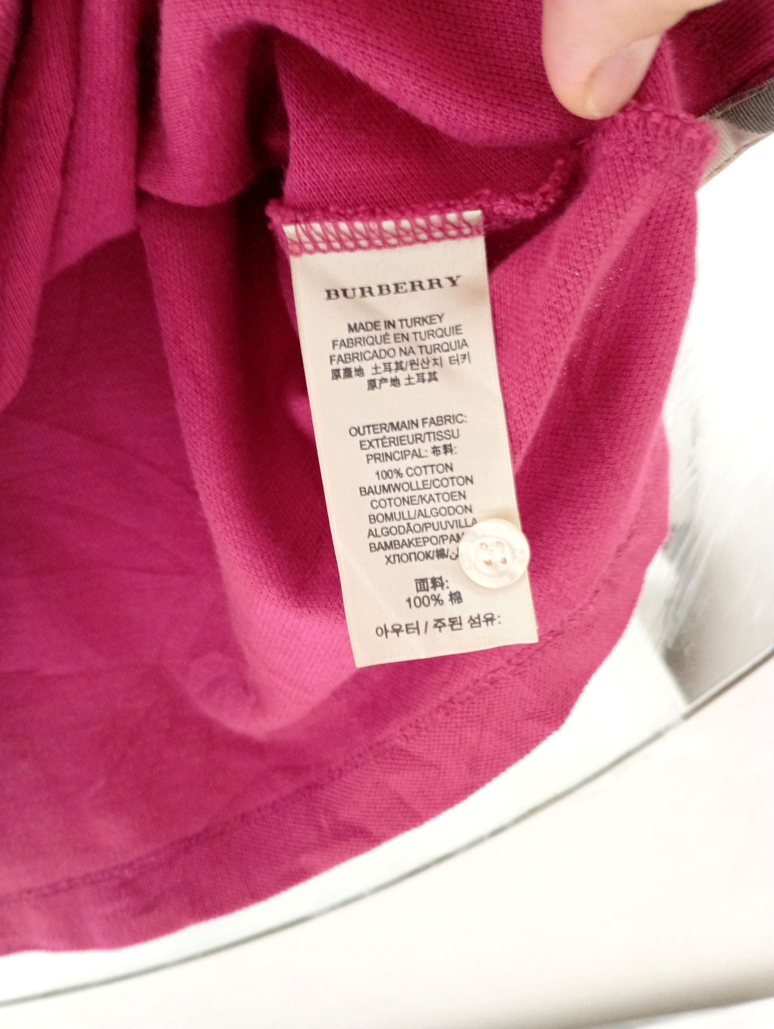 Burberry Burberry Brit Nova Check Vintage Polo Shirt Size US L / EU 52-54 / 3 - 9 Thumbnail
