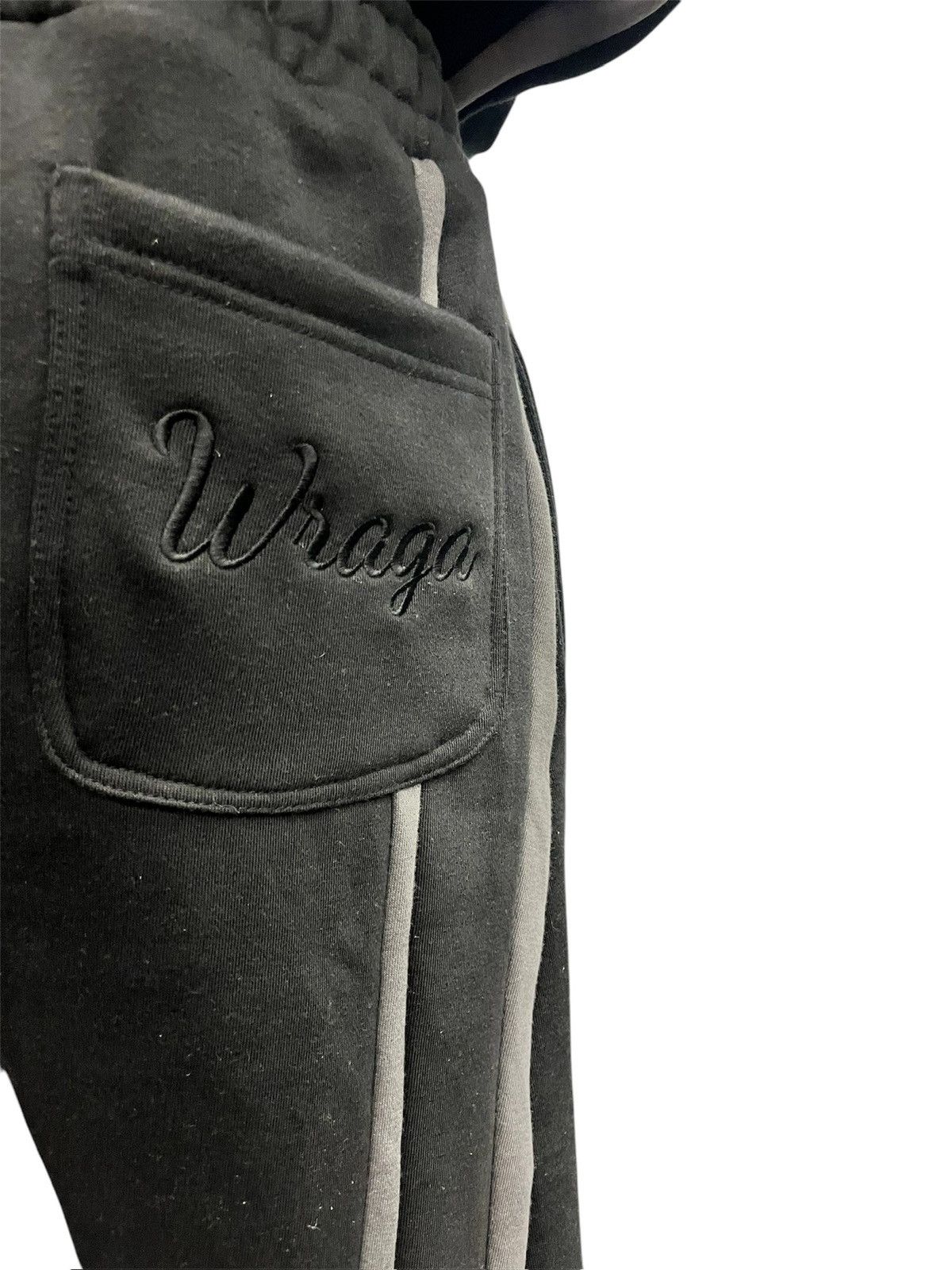 Other Black and grey double waist wide leg streetwear sweatpants Size US 32 / EU 48 - 4 Thumbnail