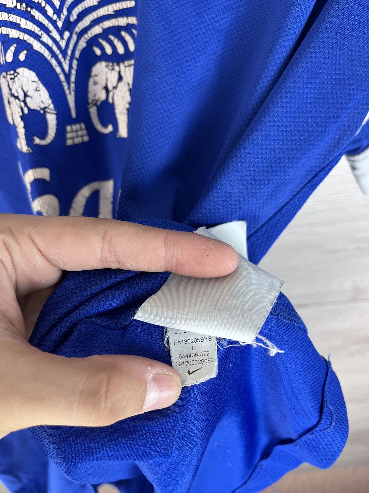 Nike Men’s soccer polo Nike FC Everton size L Y2K blue Size US L / EU 52-54 / 3 - 10 Thumbnail