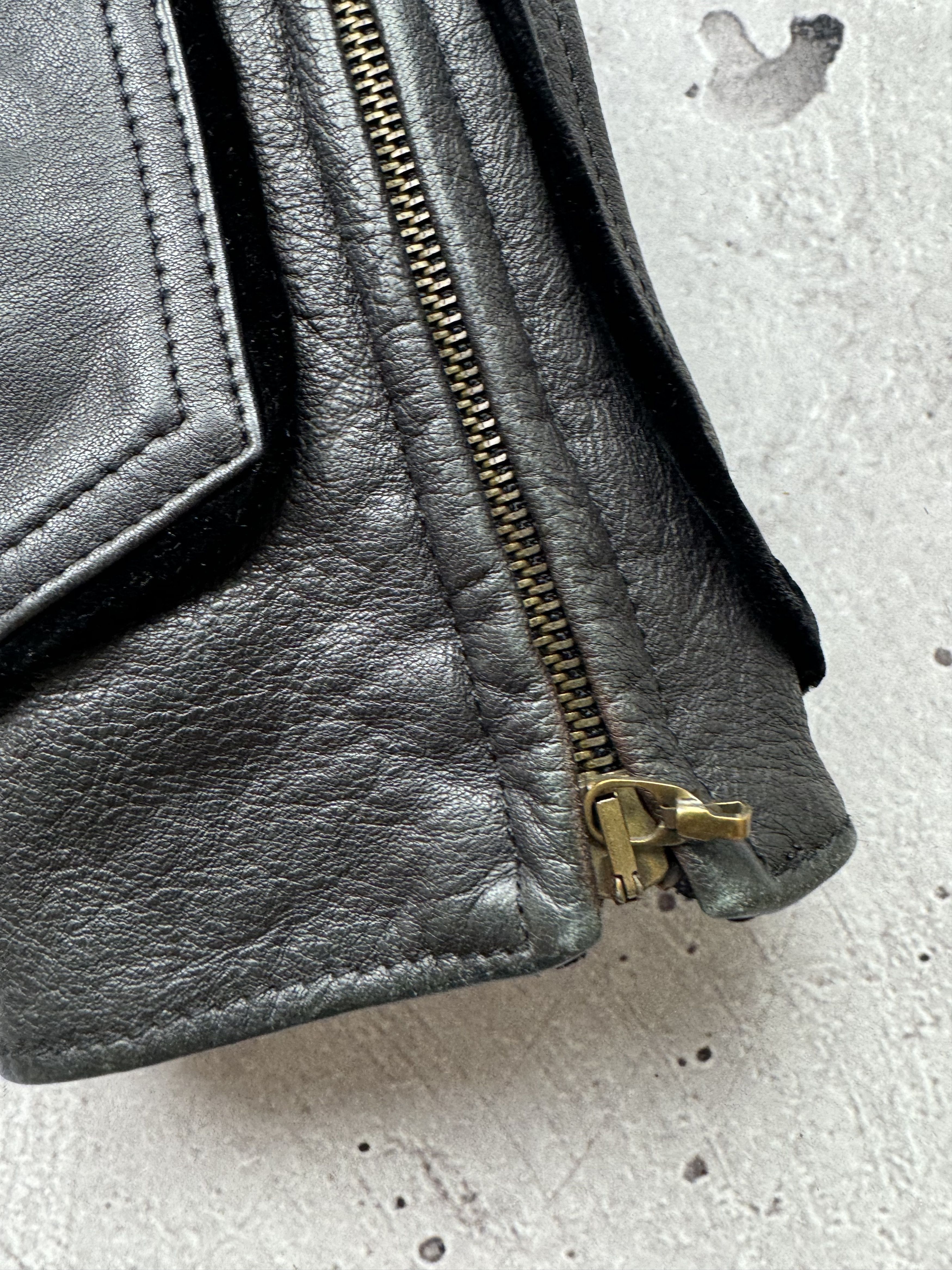 Just Cavalli × Roberto Cavalli × Vintage Just Cavalli Vintage Zipped Leather Jacket Size M / US 6-8 / IT 42-44 - 18 Thumbnail
