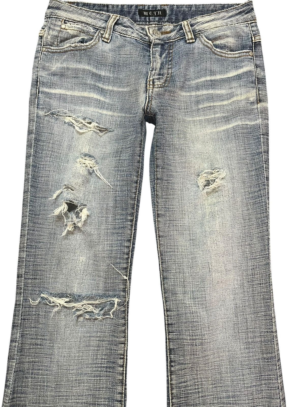 Who Decides War Vintage Japanese Brand Flare Faded Distressed Denim Size US 27 - 2 Thumbnail