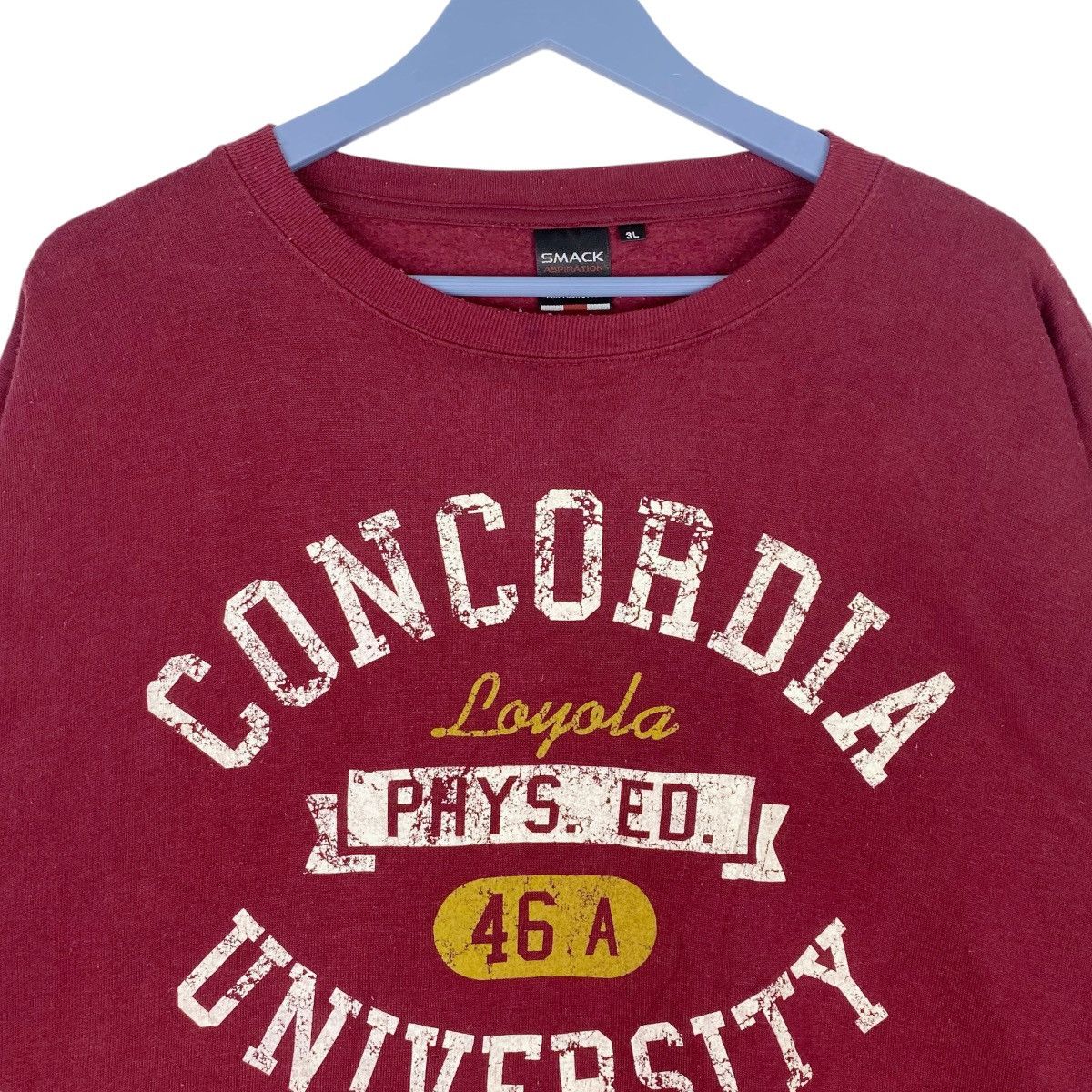 Designer × Vintage Concordia University Spellout Sweatshirt Crewneck Pullover Size US XXL / EU 58 / 5 - 2 Thumbnail