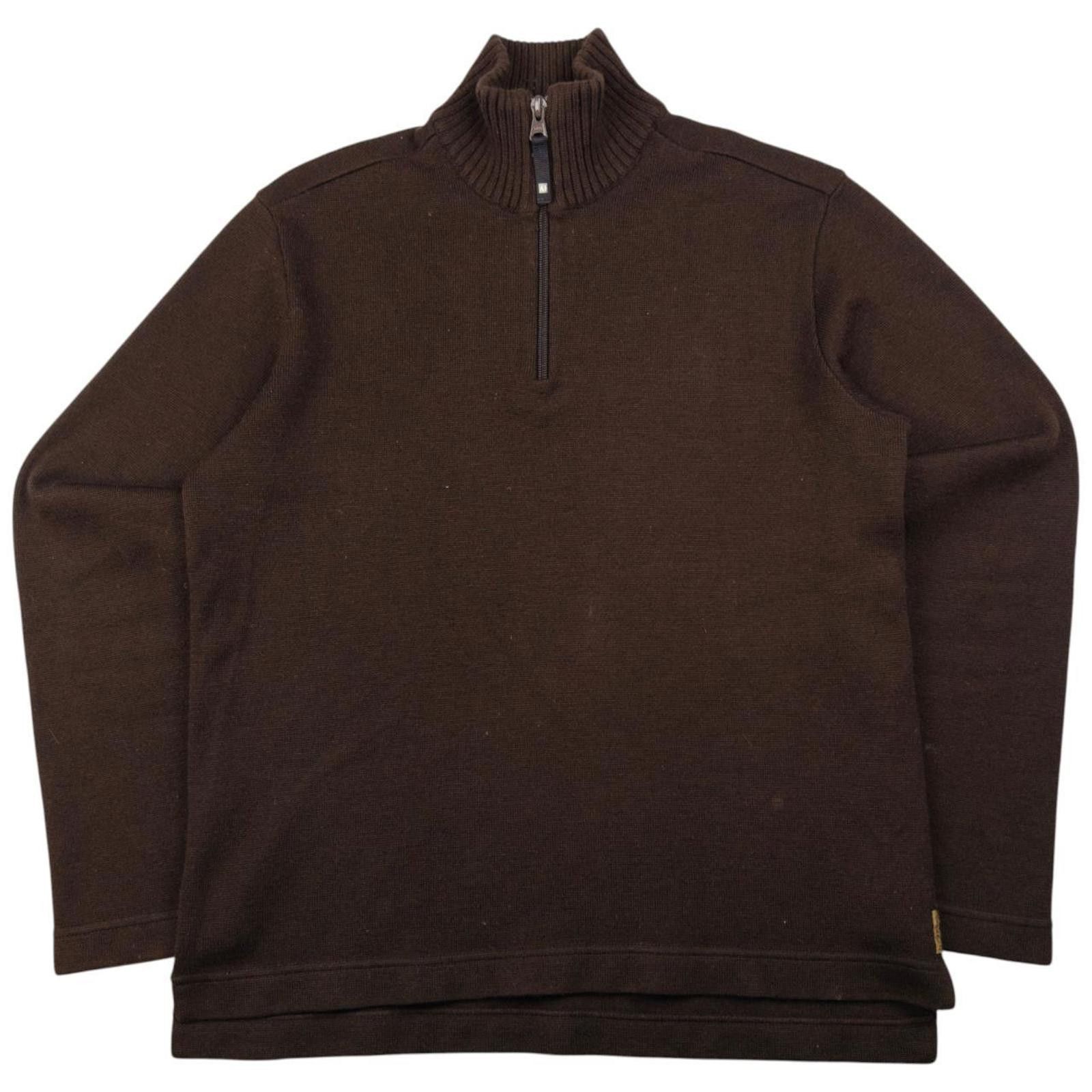 Vintage Armani Jeans Q Zip Knit Jumper Size S