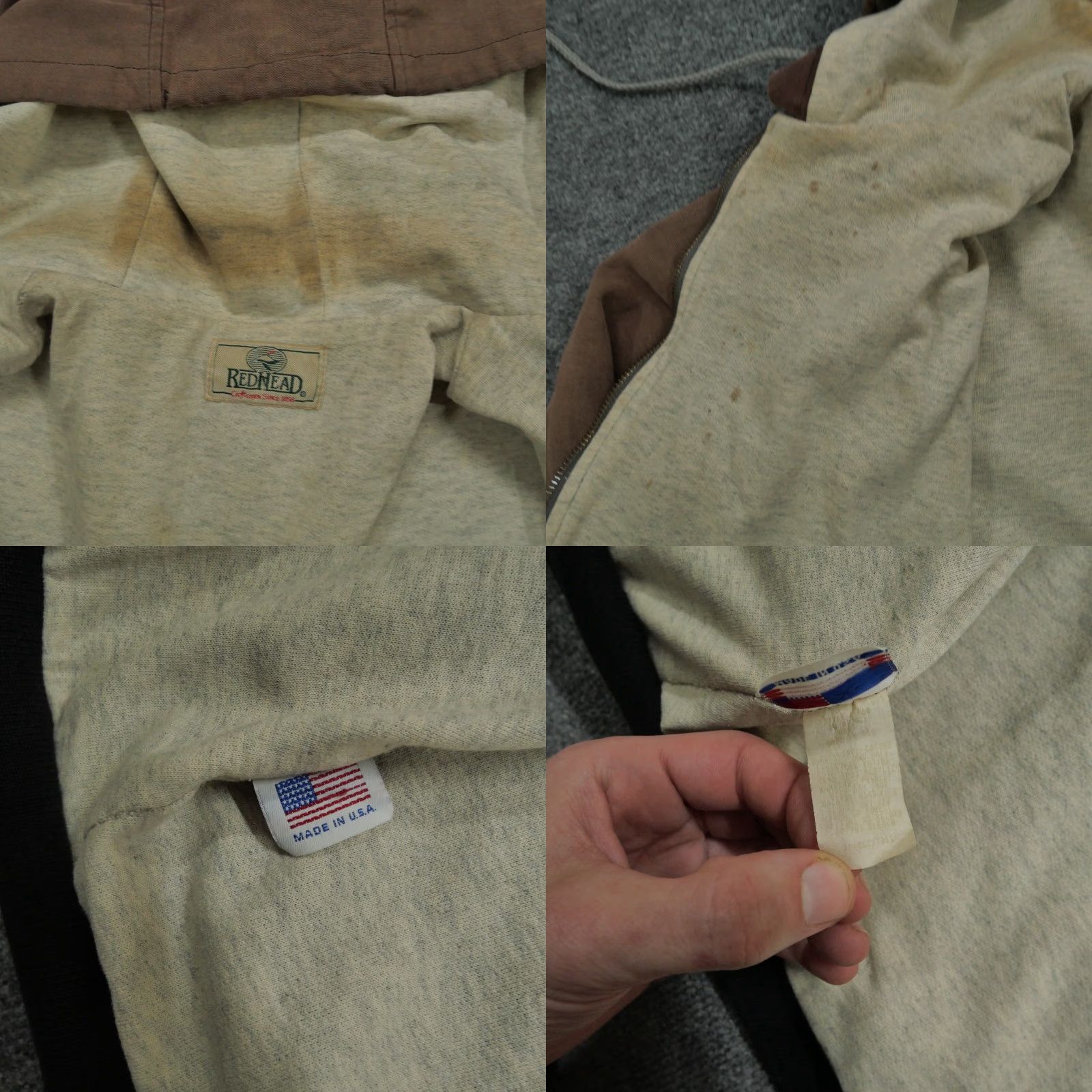 Vintage VINTAGE DuckHead Jacket Mens XLT Brown 90s Hooded Lined Cotton Canvas Zip Workwear Grunge 90s Mens XLT Brown Size US XL / EU 56 / 4 - 8 Thumbnail