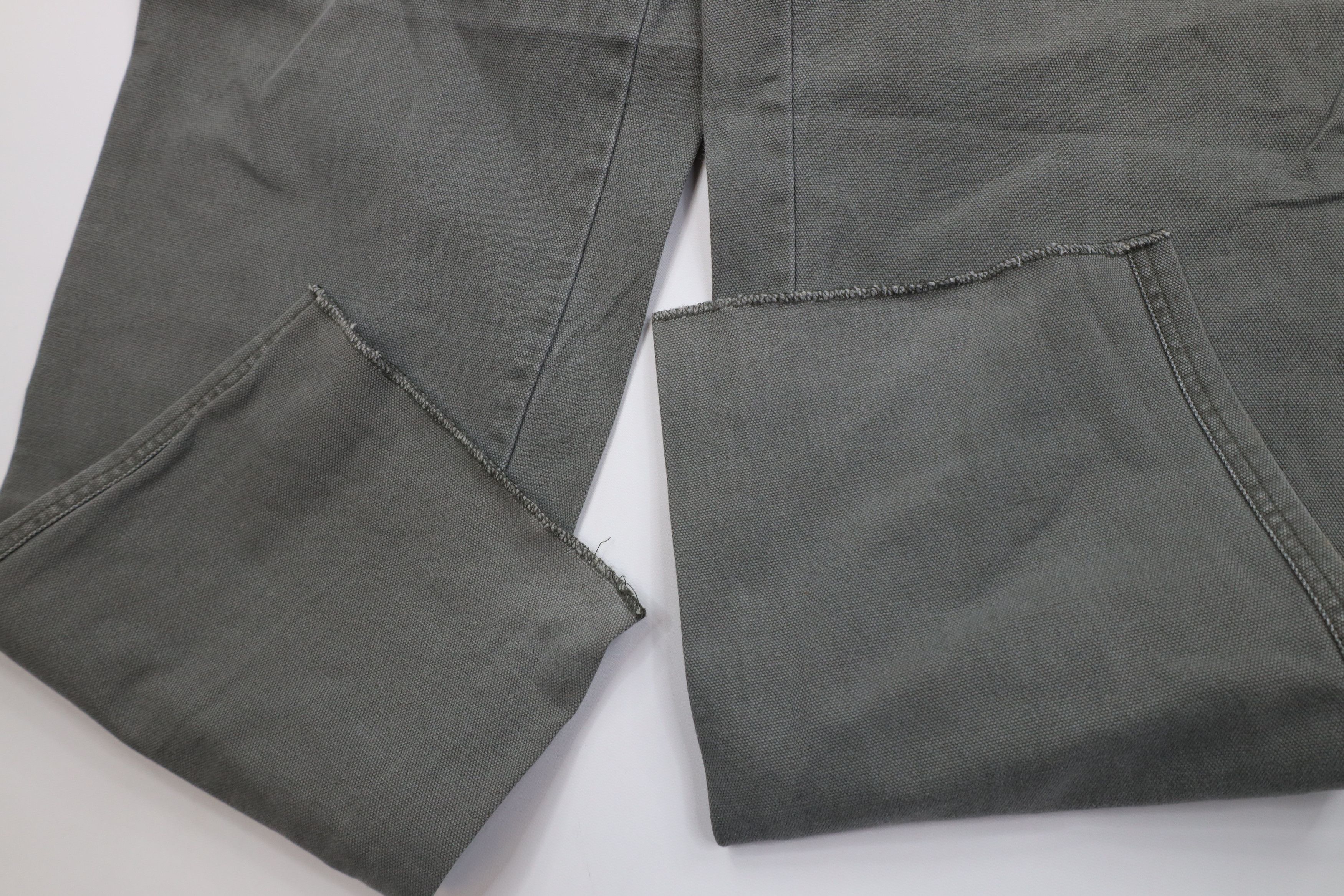 Cabelas Vintage 90s Cabelas Heavy Canvas Wide Leg Cargo Pants Green Size US 38 / EU 54 - 6 Thumbnail