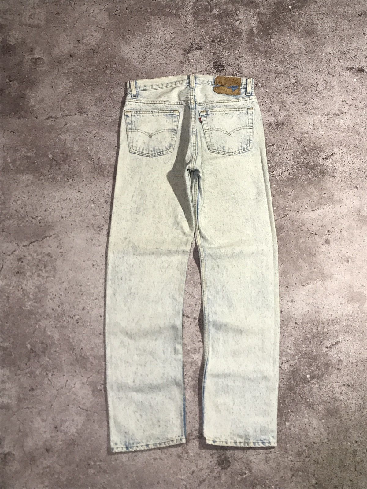 Levi's Vintage 90s Levi’s 501 Denim Jeans Blue/White 29x30 Usa Size US 29 - 1 Thumbnail
