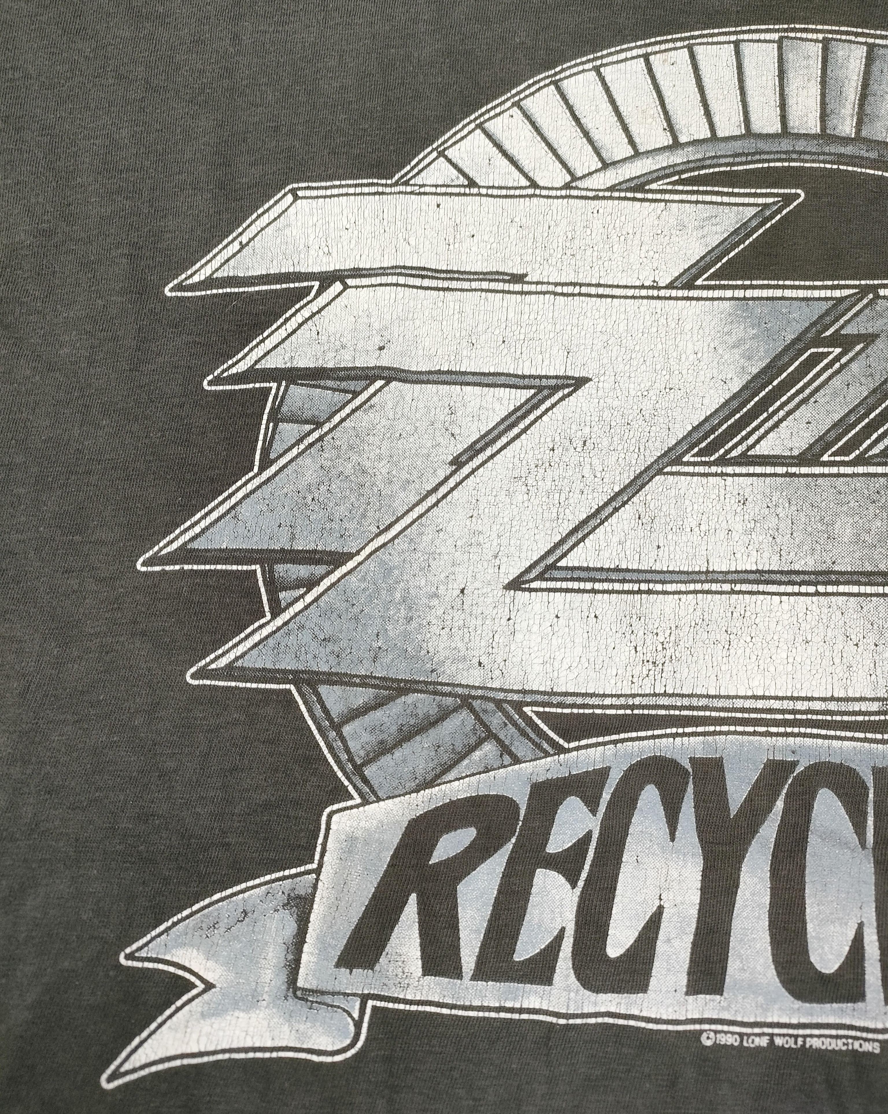 Band Tees 90s ZZ TOP RECYCLER WORLD TOUR 1991 Vintage Tee Size US L / EU 52-54 / 3 - 4 Thumbnail