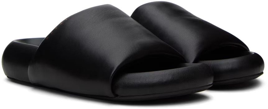 o1srvl11e0724 Pouf Sandals in Black