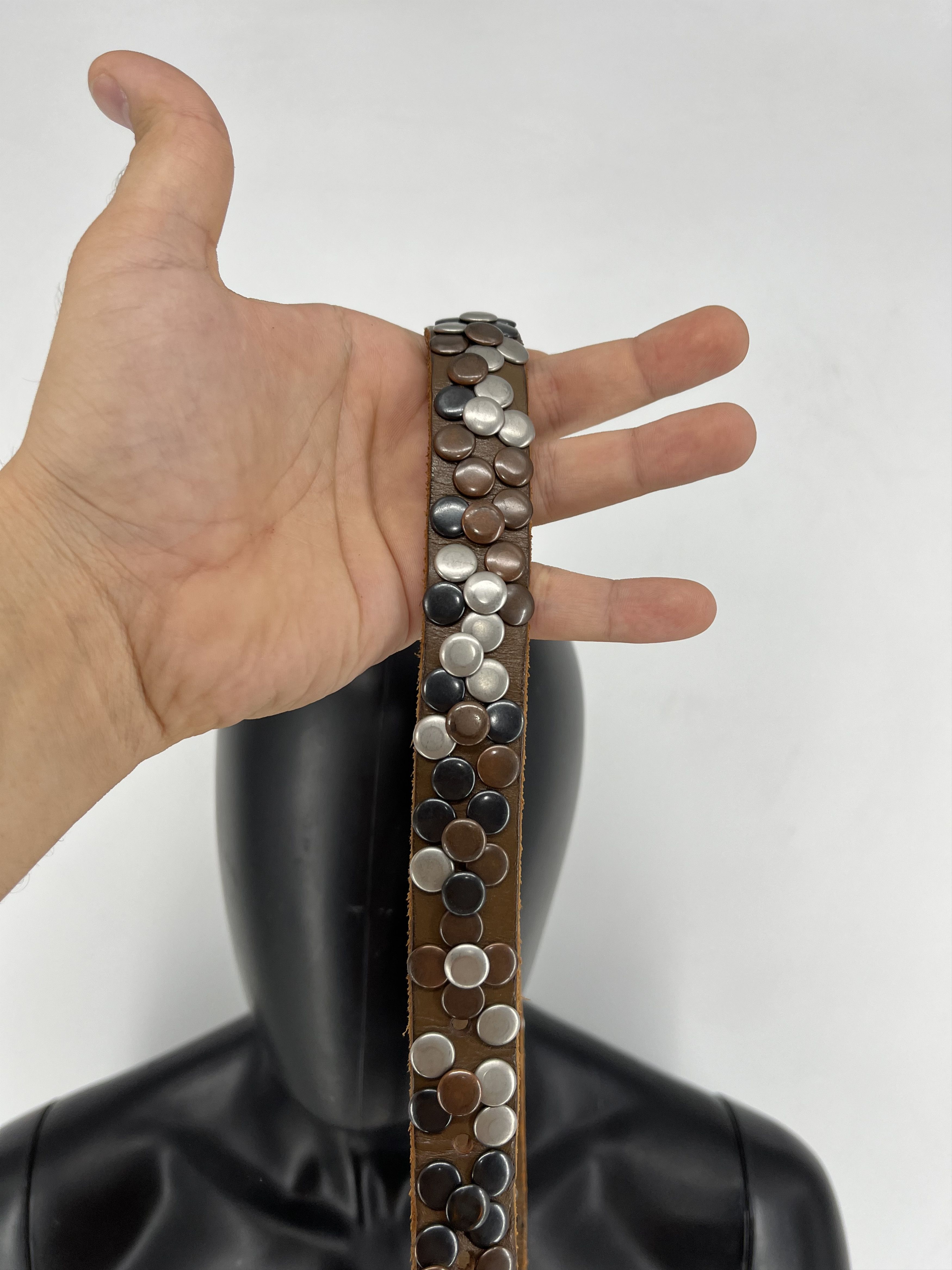 Japanese Brand × Vintage Vintage 90s Punk Belt Leather Band Rock Y2K 90s Y2K Size ONE SIZE - 5 Thumbnail