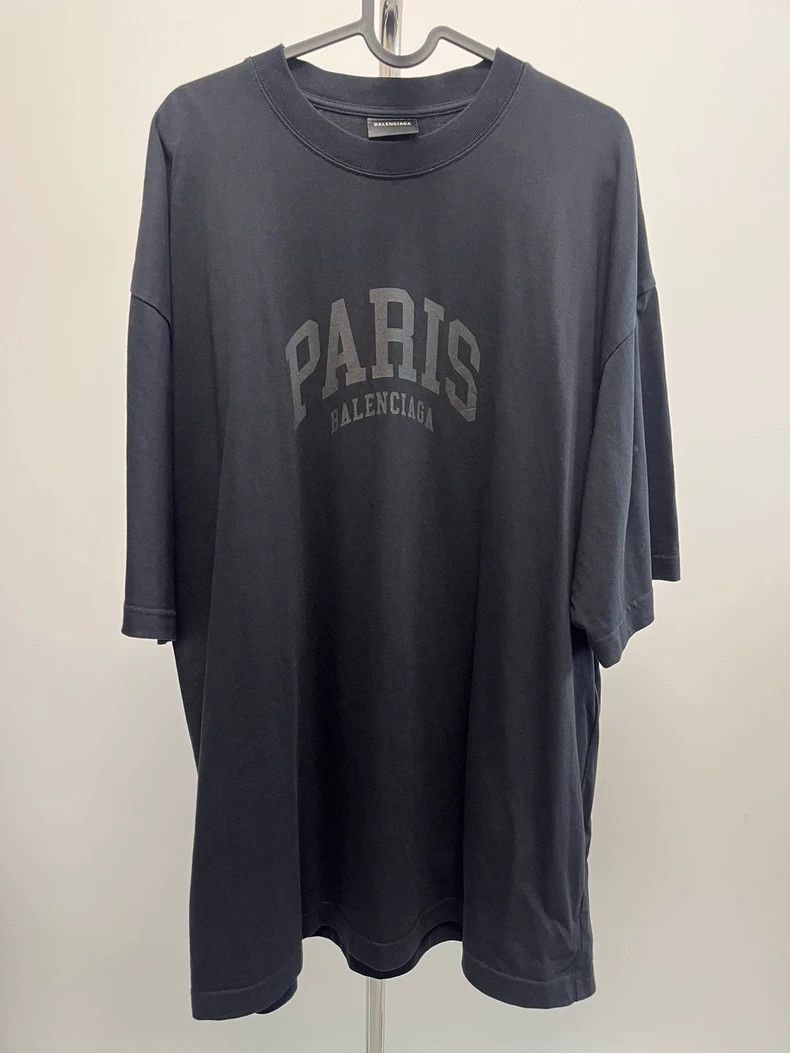 Balenciaga Balenciaga Paris Logo Short Sleeve T-shirt - dmc Size US L / EU 52-54 / 3 - 1 Thumbnail