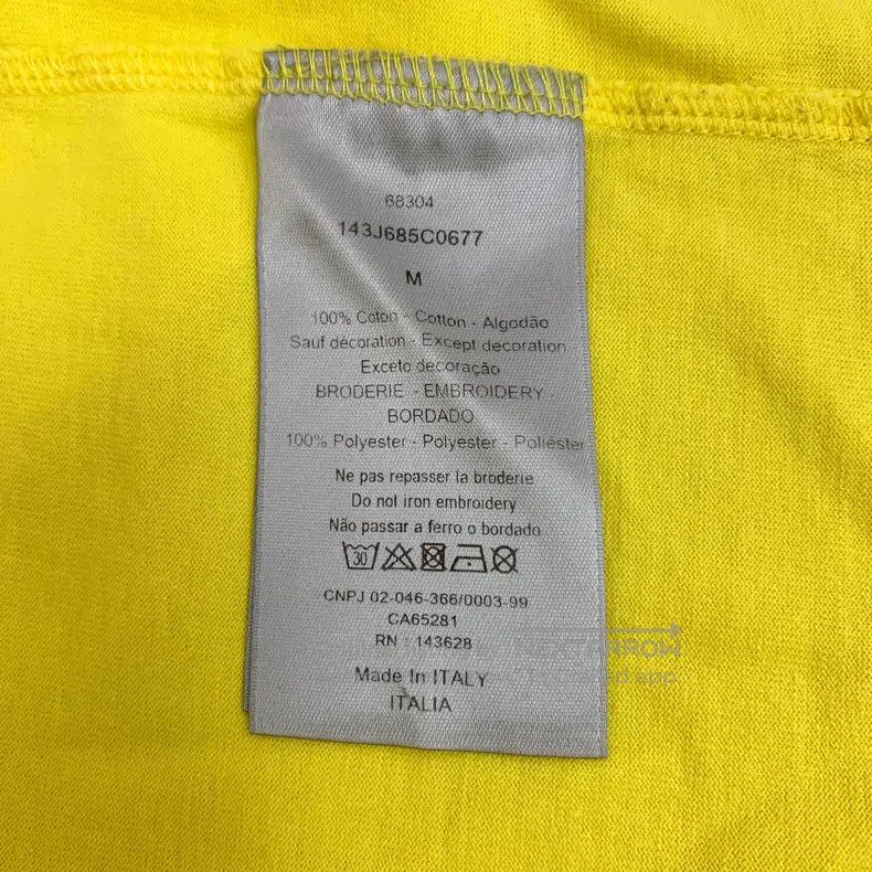 Other Dior Yellow logo letter embroidery cotton round-neck short Size US M / EU 48-50 / 2 - 7 Thumbnail