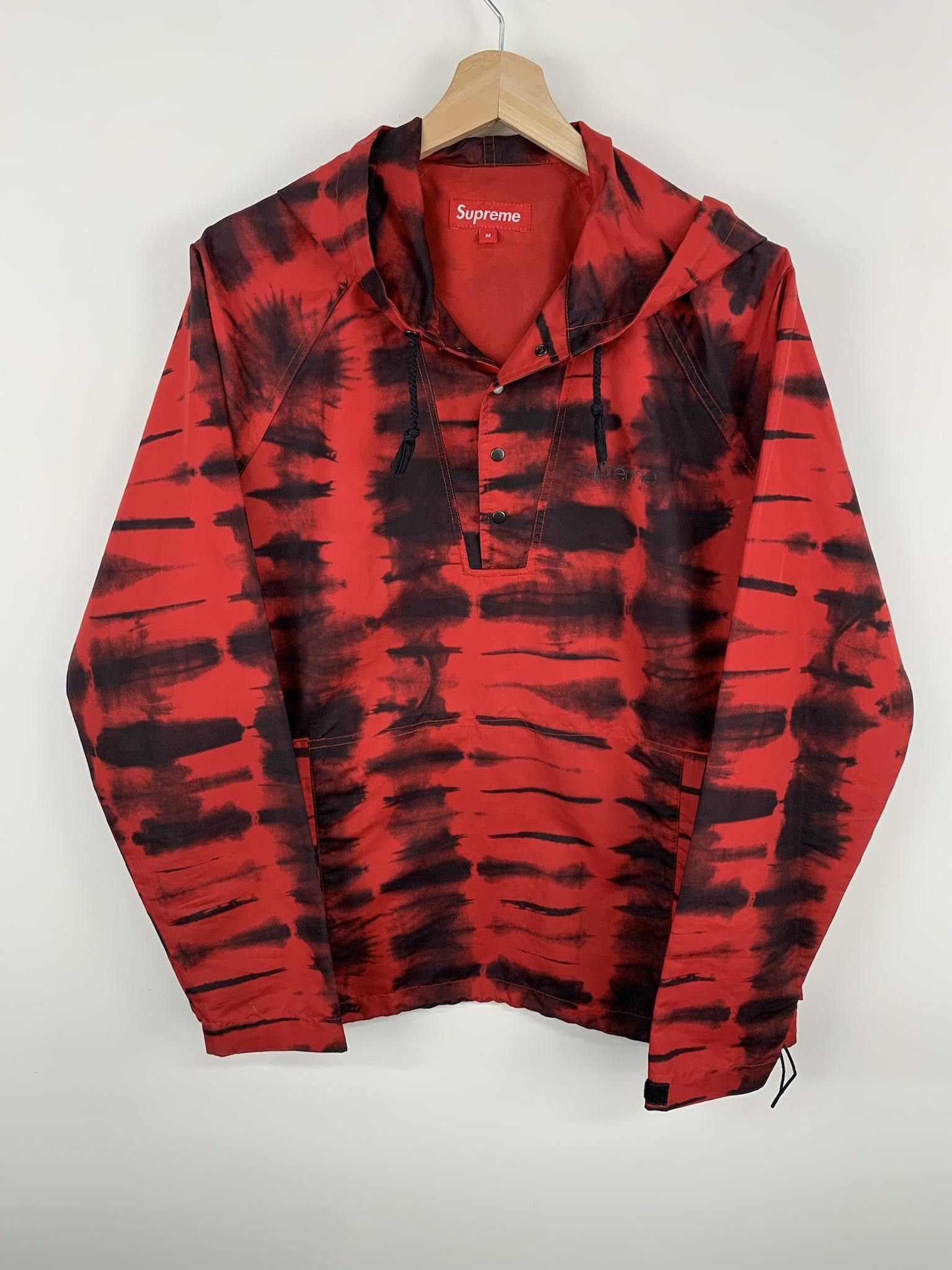image of Supreme 2013 Tie Dye Anorak in Red, Men's (Size Medium)