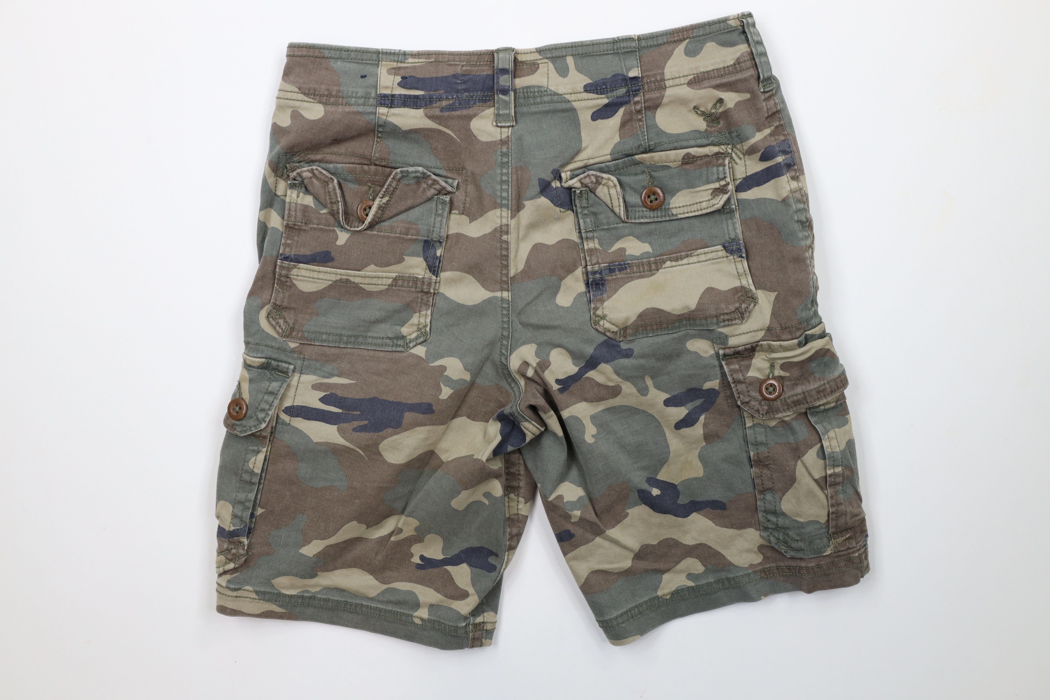 American Eagle Outfitters × Vintage Vintage American Eagle Outfitters Camouflage Cargo Shorts Size US 30 / EU 46 - 8 Thumbnail