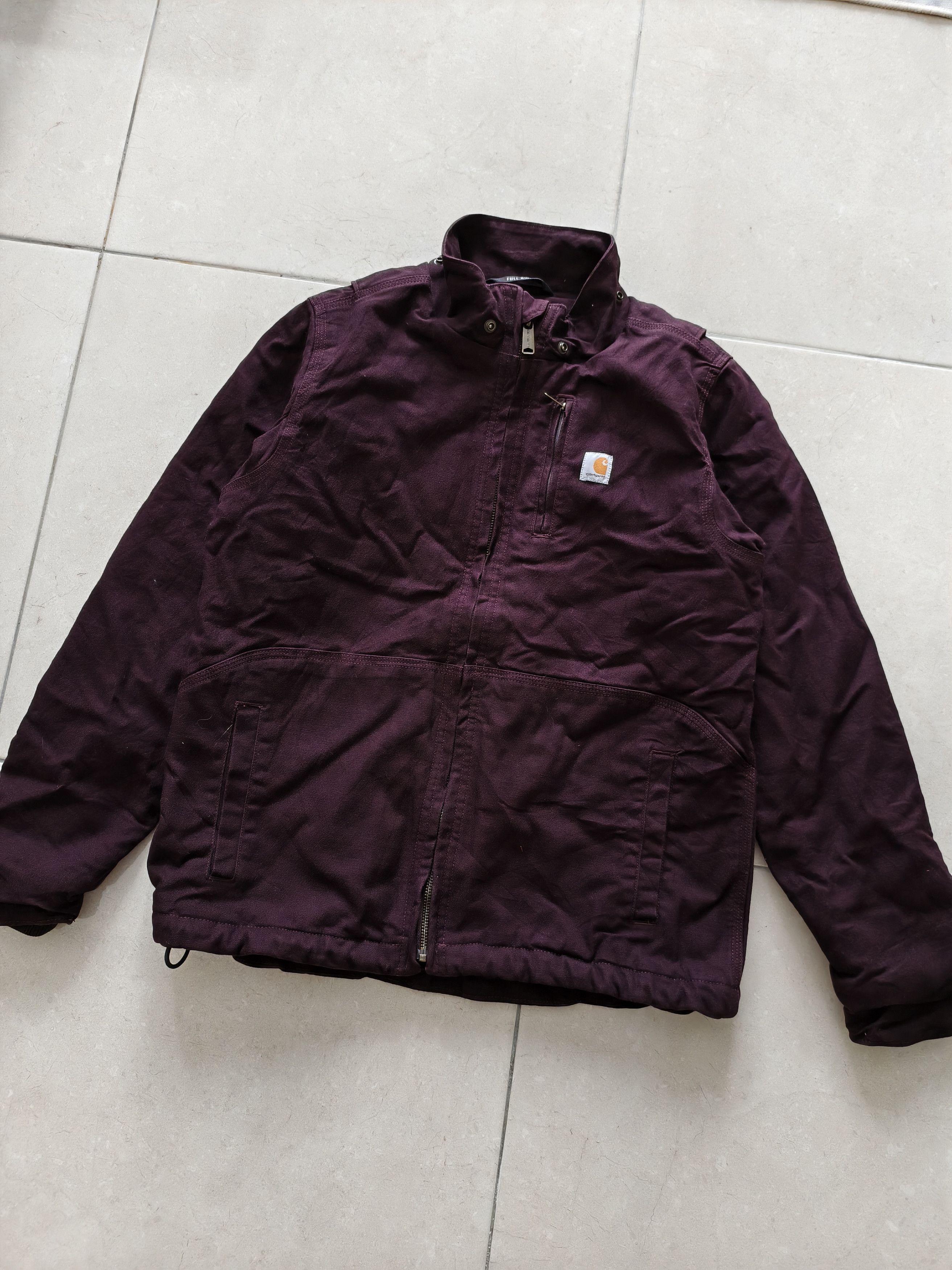 Carhartt × Carhartt Wip 🔥STEALS🔥Very Rare Carhartt Full Swing Burgundy Jacket Size US S / EU 44-46 / 1 - 2 Thumbnail