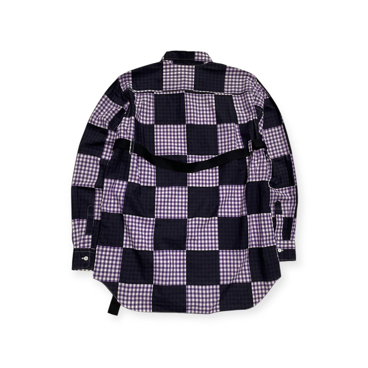 Comme des Garcons Homme Plus SS01 “Duchamp” Checkered Bondage Shirt Size US M / EU 48-50 / 2 - 2 Thumbnail