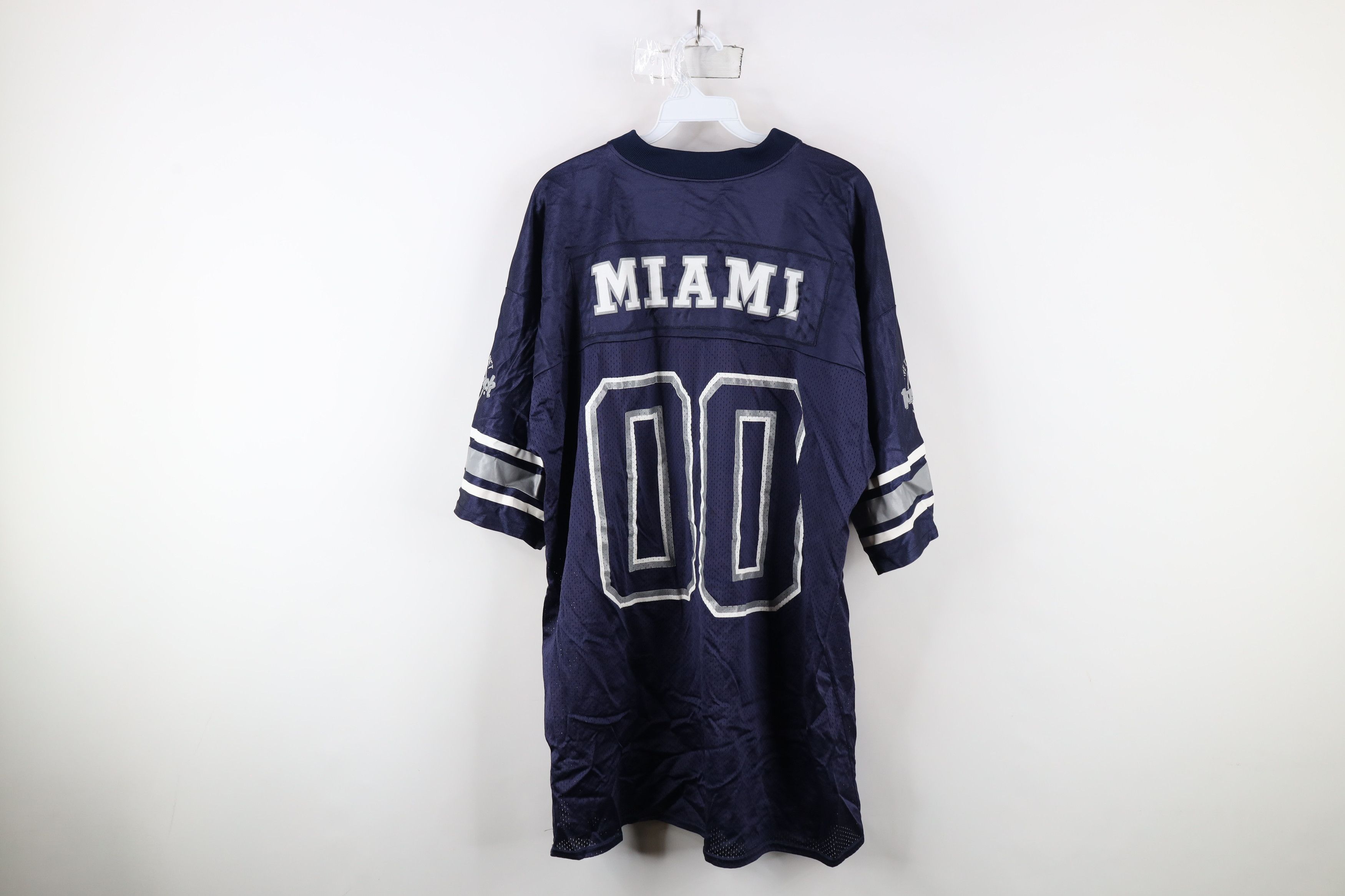 Hard Rock Cafe × Vintage Vintage Y2K 90s Hard Rock Cafe Miami Football Jersey Size US XL / EU 56 / 4 - 2 Thumbnail