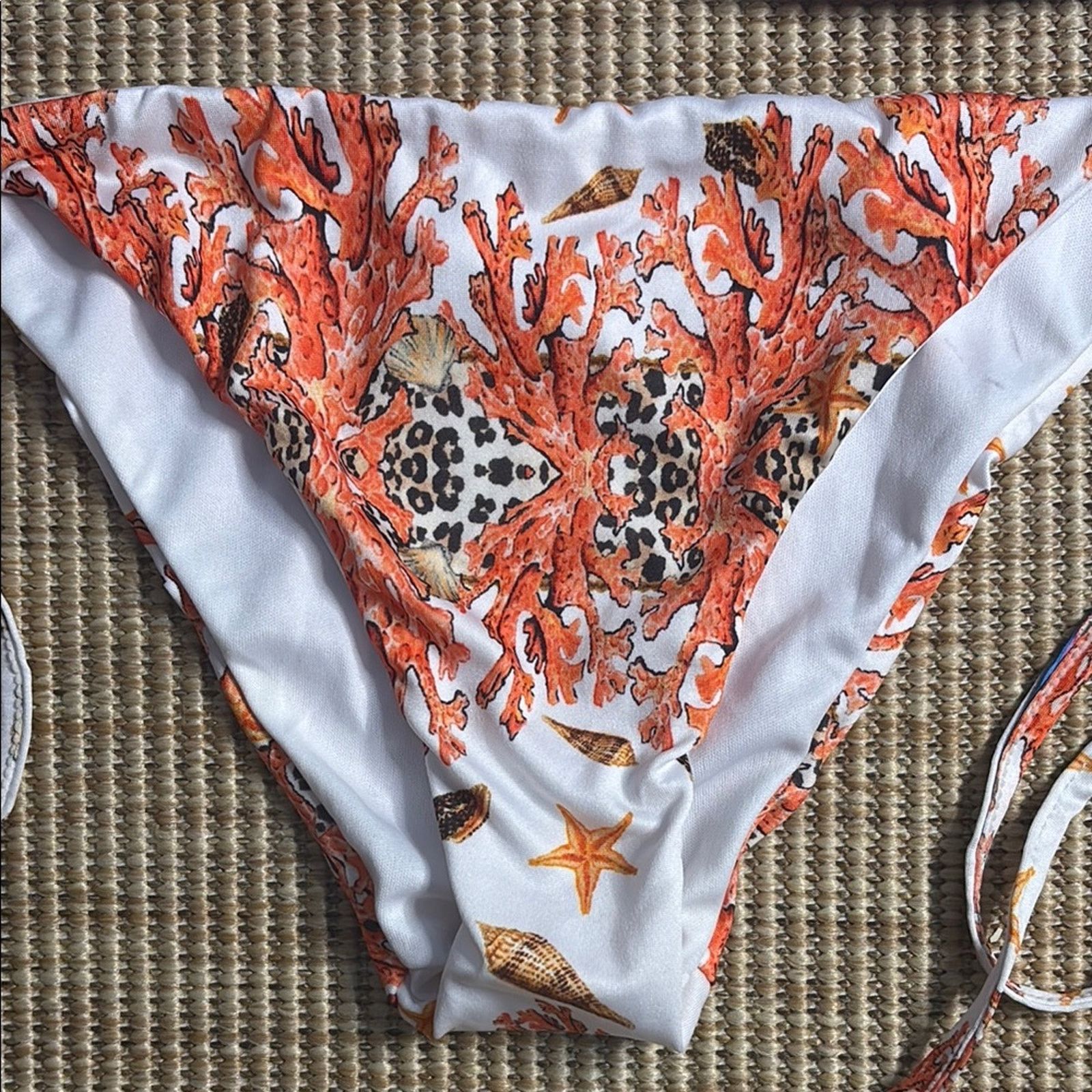 Other NWT Antica Sartoria Positano Coral Print Bikini Set Size S Size ONE SIZE - 3 Thumbnail