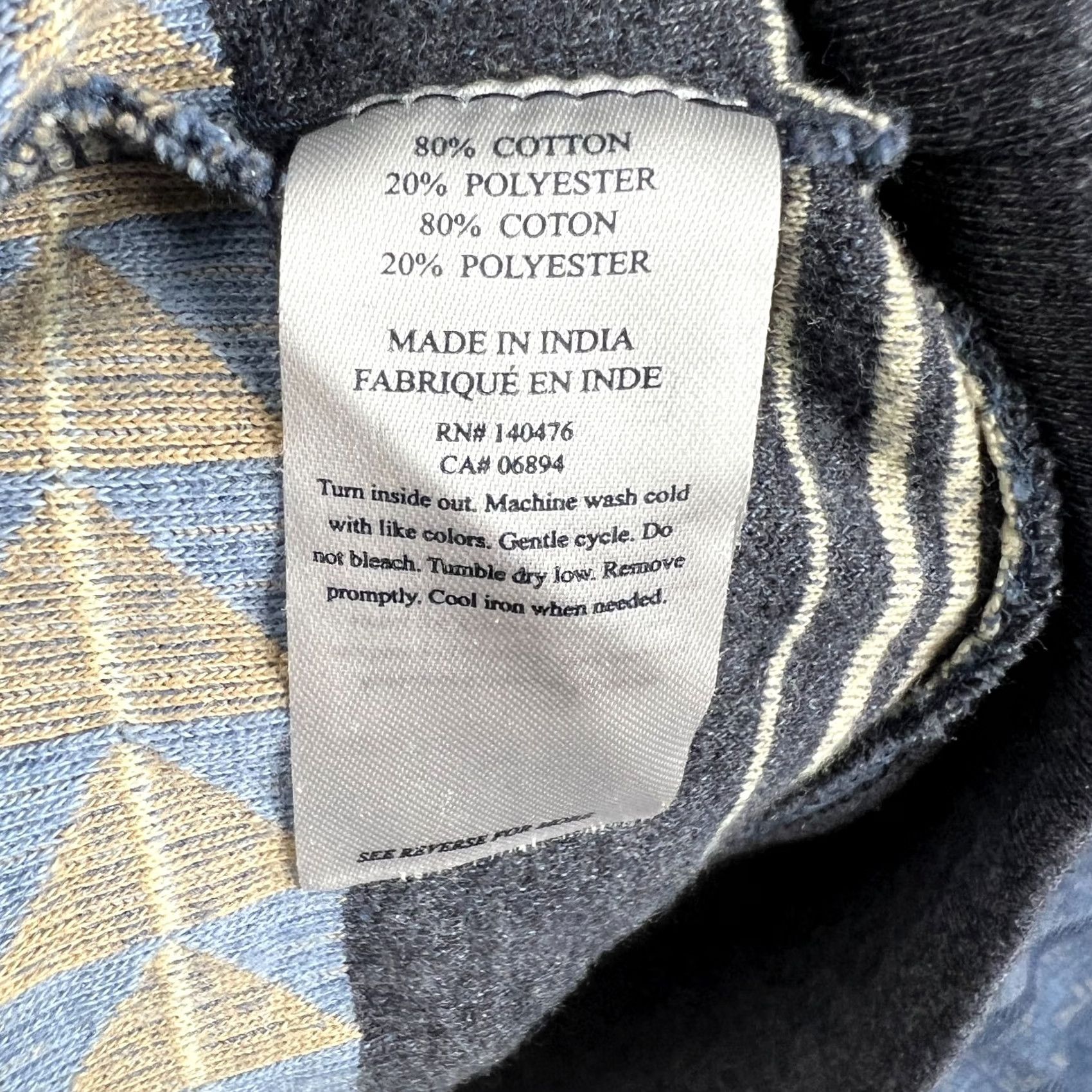 Faherty Faherty Campfire Hoodie Henley Pullover Sweatshirt 2XL Mens Blue Striped Baja Size US XXL / EU 58 / 5 - 4 Thumbnail