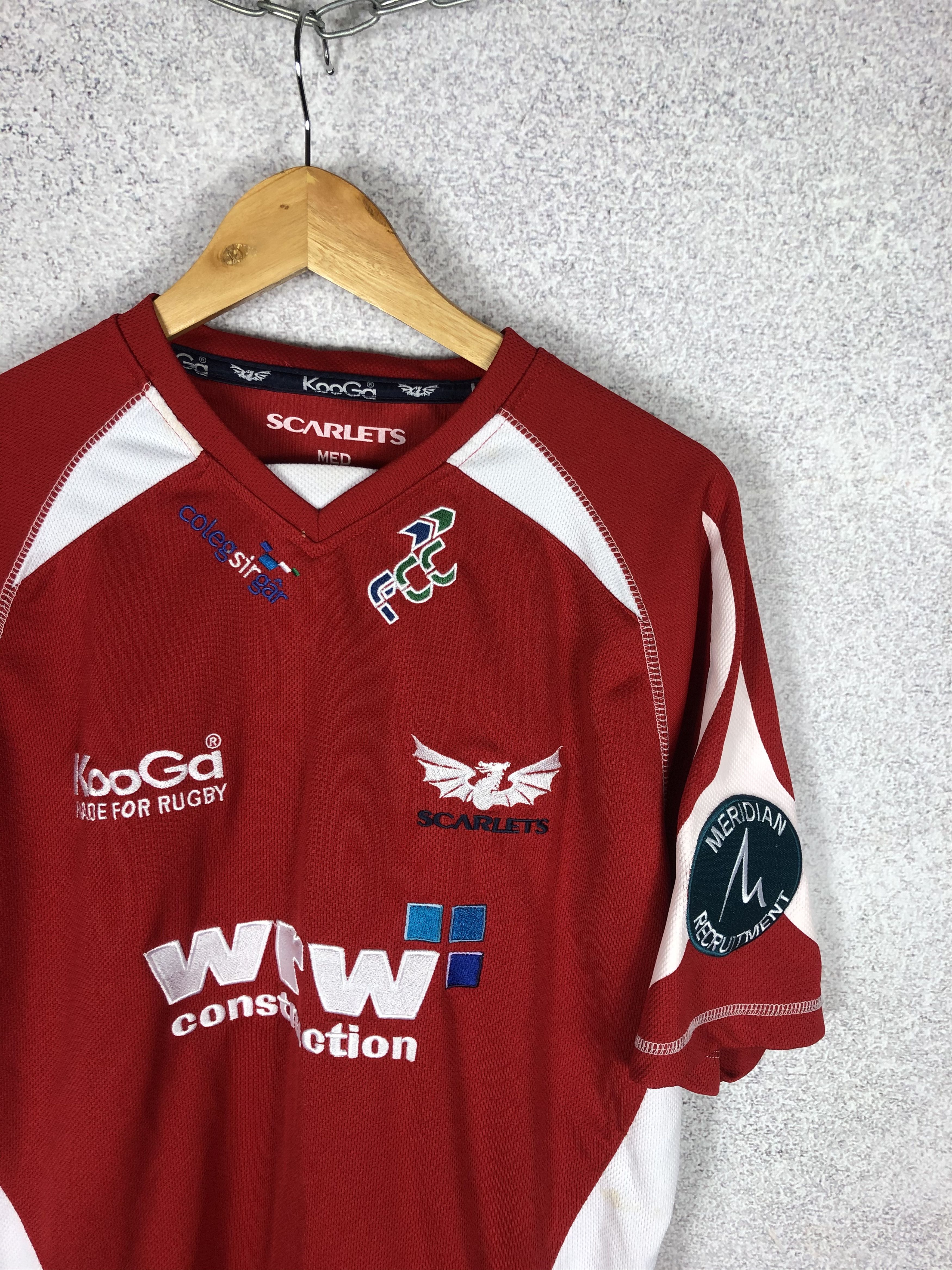 Vintage Vintage Scarlets Rugby JERSEY KOOGA 90s T-Shirt Size US M / EU 48-50 / 2 - 2 Thumbnail