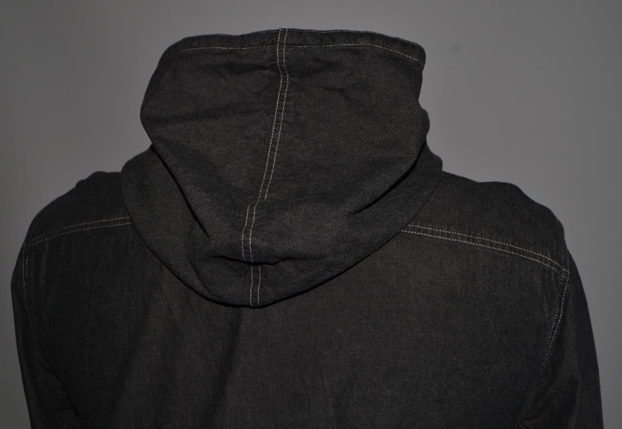 Allsaints All Saints Dye Cotton Wash Chambray Hooded Shirt Size M Size US M / EU 48-50 / 2 - 11 Thumbnail