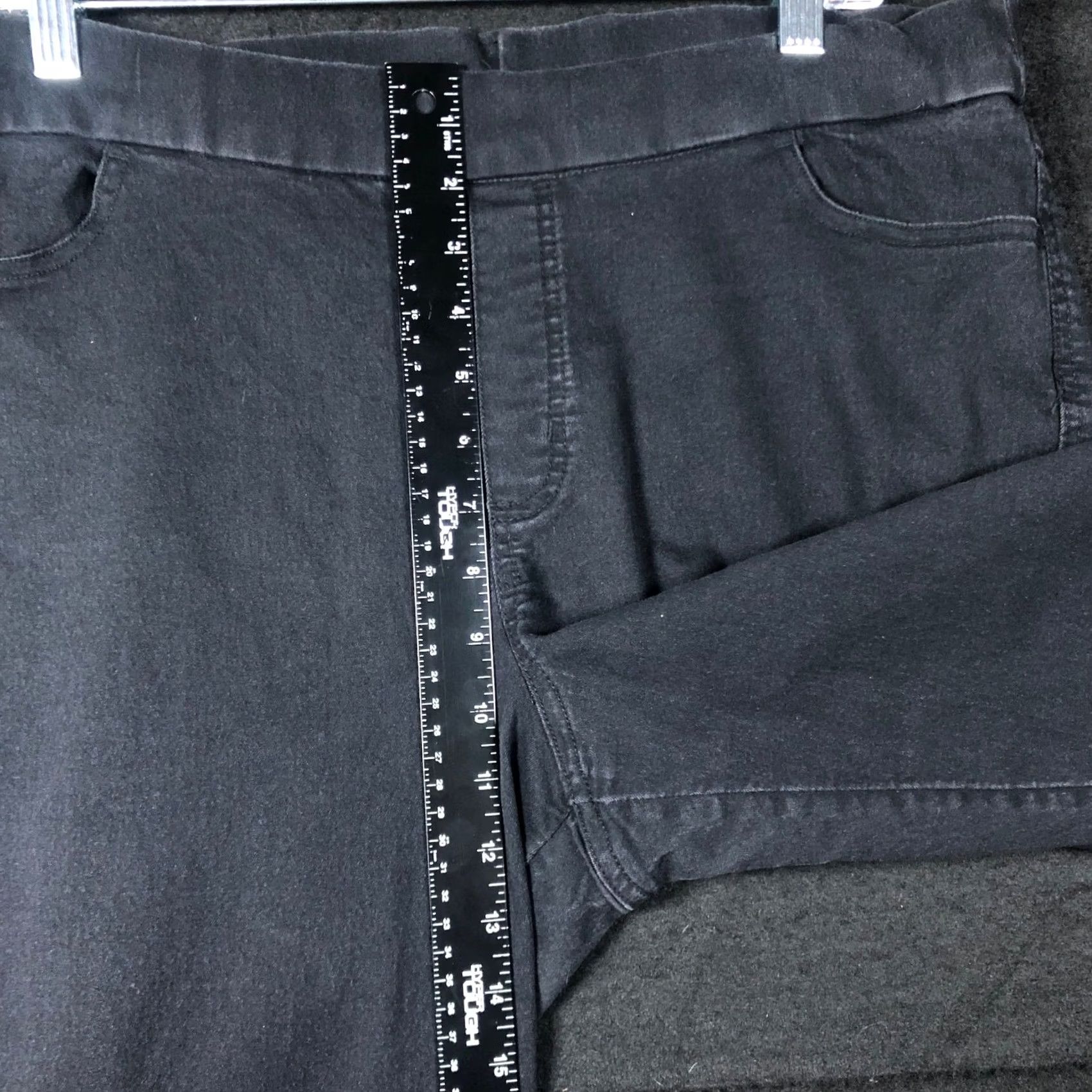 Vintage Columbia Womens Pants Black High Rise Pull On Skinny Ankle Stretch XL Inseam 29.5 in Pocketed Casual Workwear Comfort Easy Care Size 24" / US 00 / IT 34 - 7 Thumbnail