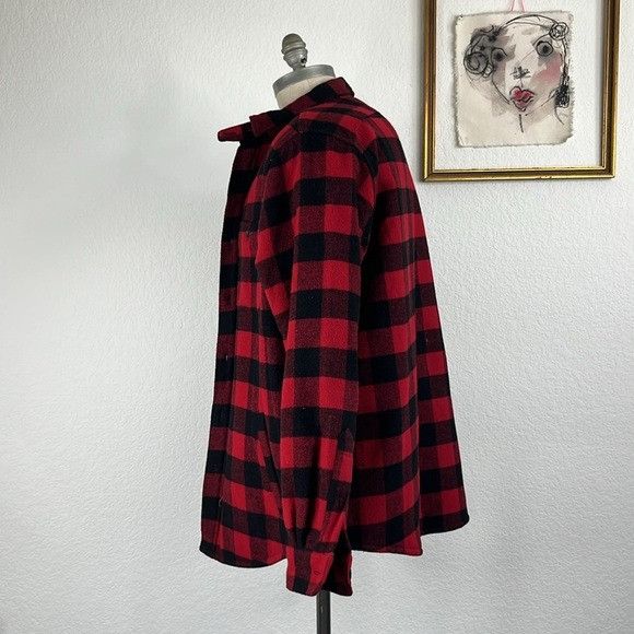 Polo Ralph Lauren Polo by Ralph Lauren Fleece Lined Plaid Wool Sherpa Overshir Size US L / EU 52-54 / 3 - 8 Thumbnail