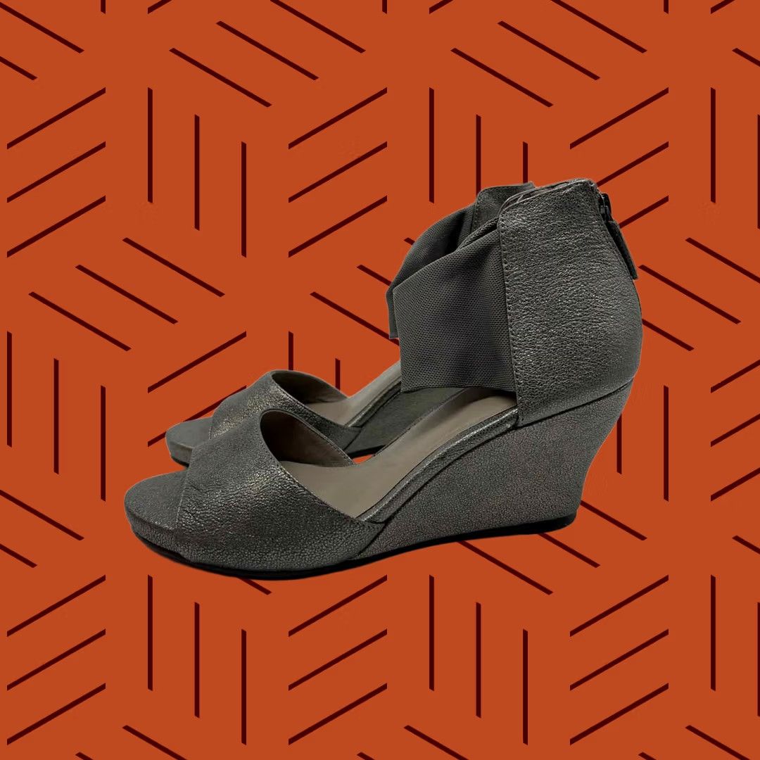 Eileen Fisher Eileen Fisher Silver Size 8.5 Wedge Heels Size US 9 / IT 39 - 1 Thumbnail