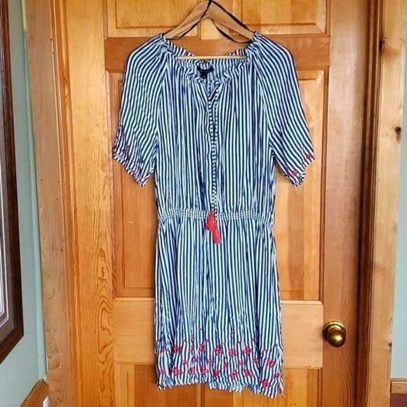 Tommy Hilfiger Tommy Hilfiger Sail Away Embroidered Cinched Waist Light Sho Size L / US 10 / IT 46 - 1 Thumbnail