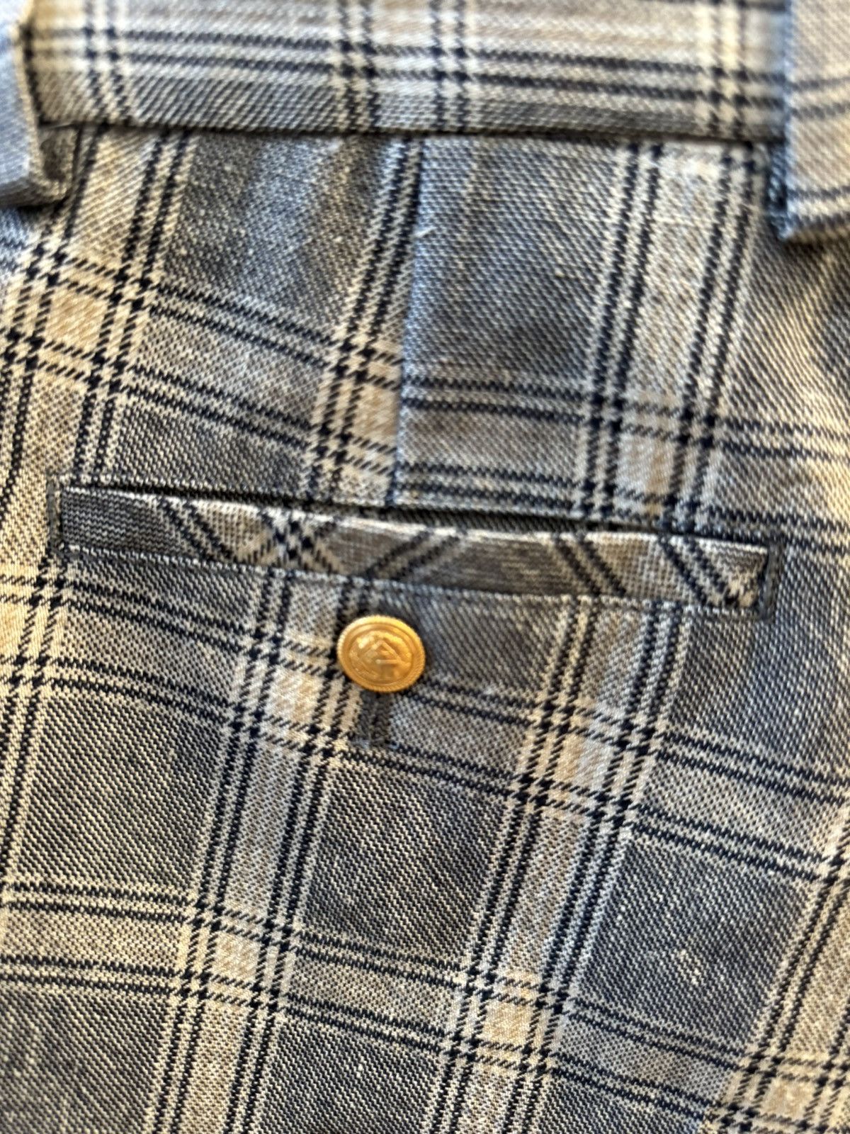 Gucci Gucci Grey Prince Of Wales Check Print Tailored Size 26" / US 2 / IT 38 - 9 Thumbnail
