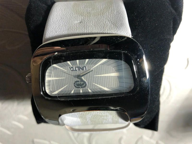 Marc Ecko Marc Ecko -white leather strap Men's Watch Size ONE SIZE - 1 Thumbnail