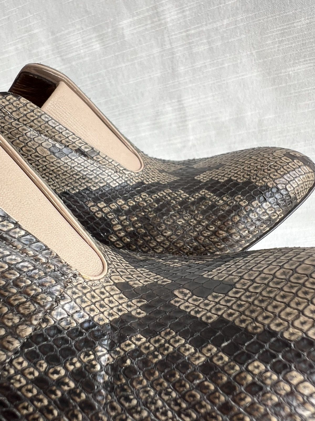 Bally Bally Womens Snake Skin Heels Brown Size US 7 1/2 EU 38 Size US 7.5 / IT 37.5 - 13 Thumbnail