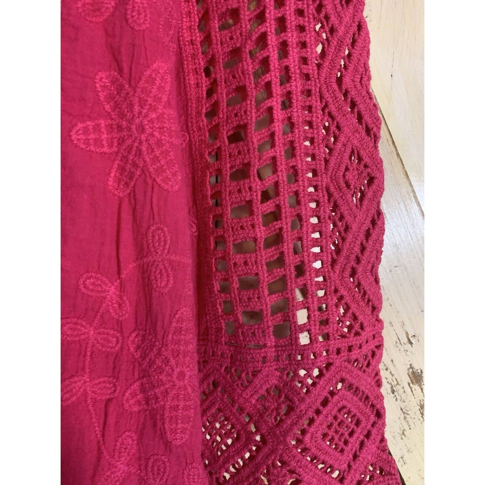 Anthropologie Anthropologie Blue Tassel Fuschia Blouse Size S Size S / US 4 / IT 40 - 10 Thumbnail