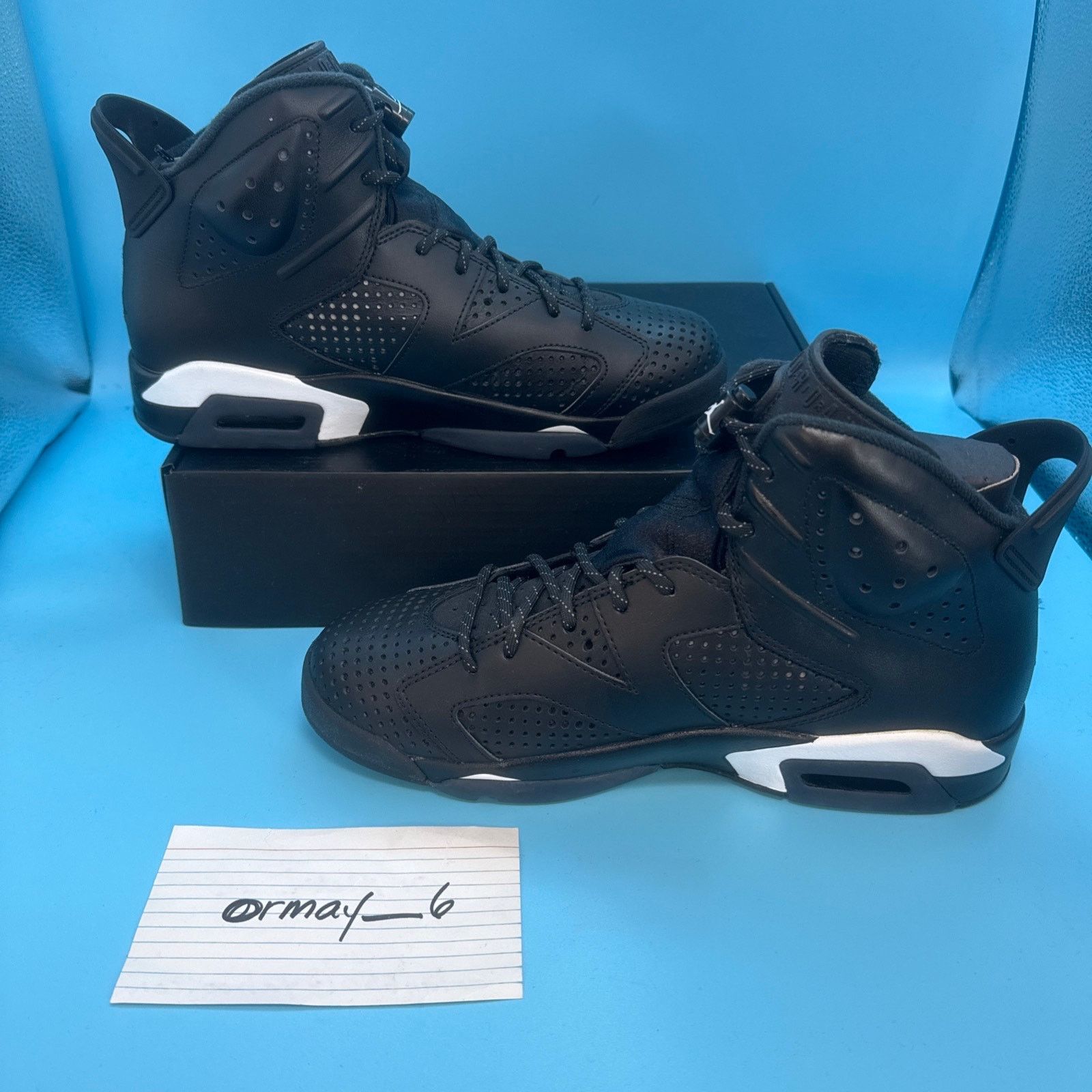 Jordan Brand Jordan 6 Retro "Black Cat" 2016 m8.5 w10 Size US 8.5 / EU 41-42 - 2 Thumbnail