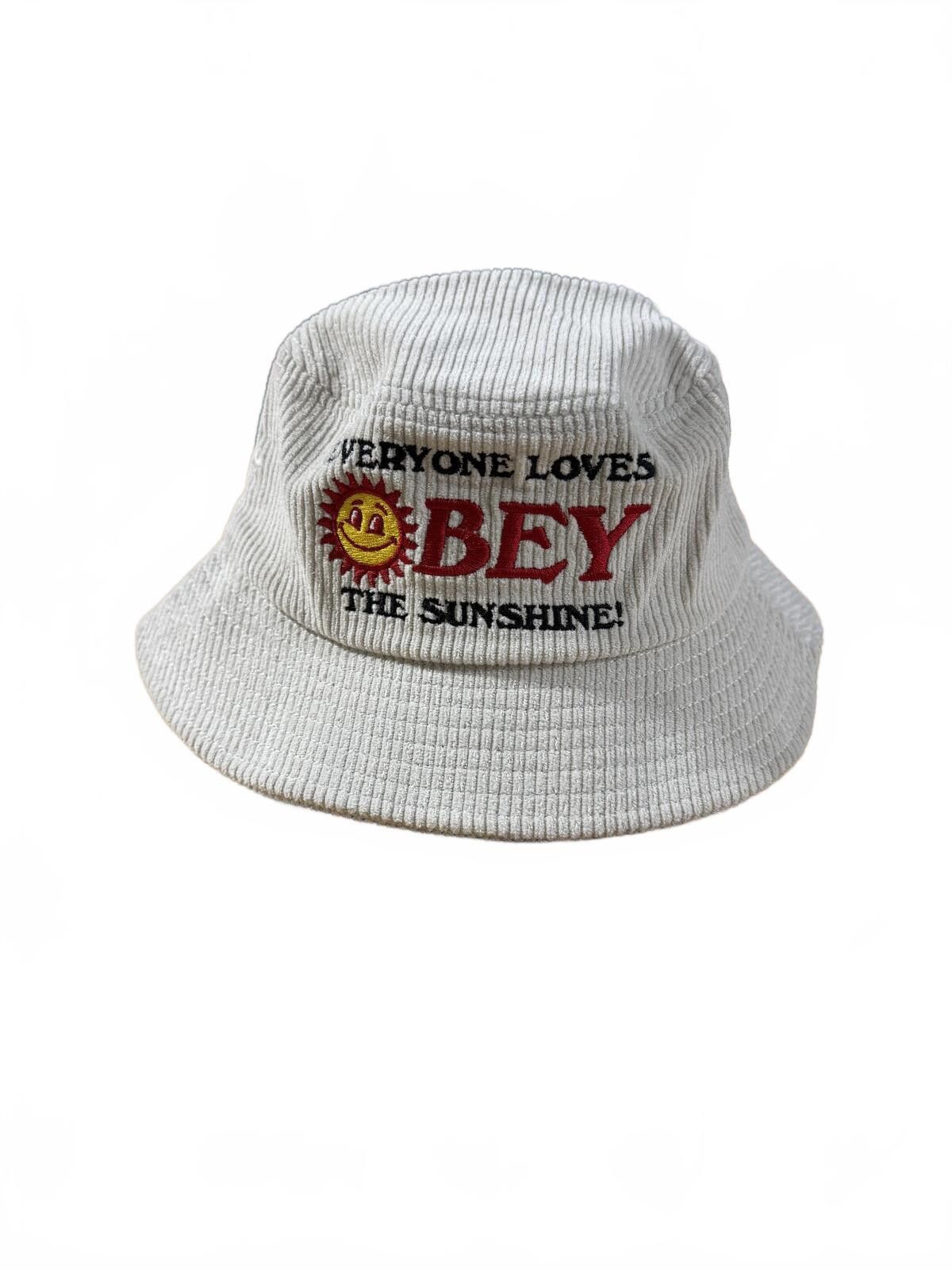 Obey Obey Corduroy Bucket Hat with Embroidered Sun Design Size ONE SIZE - 1 Thumbnail