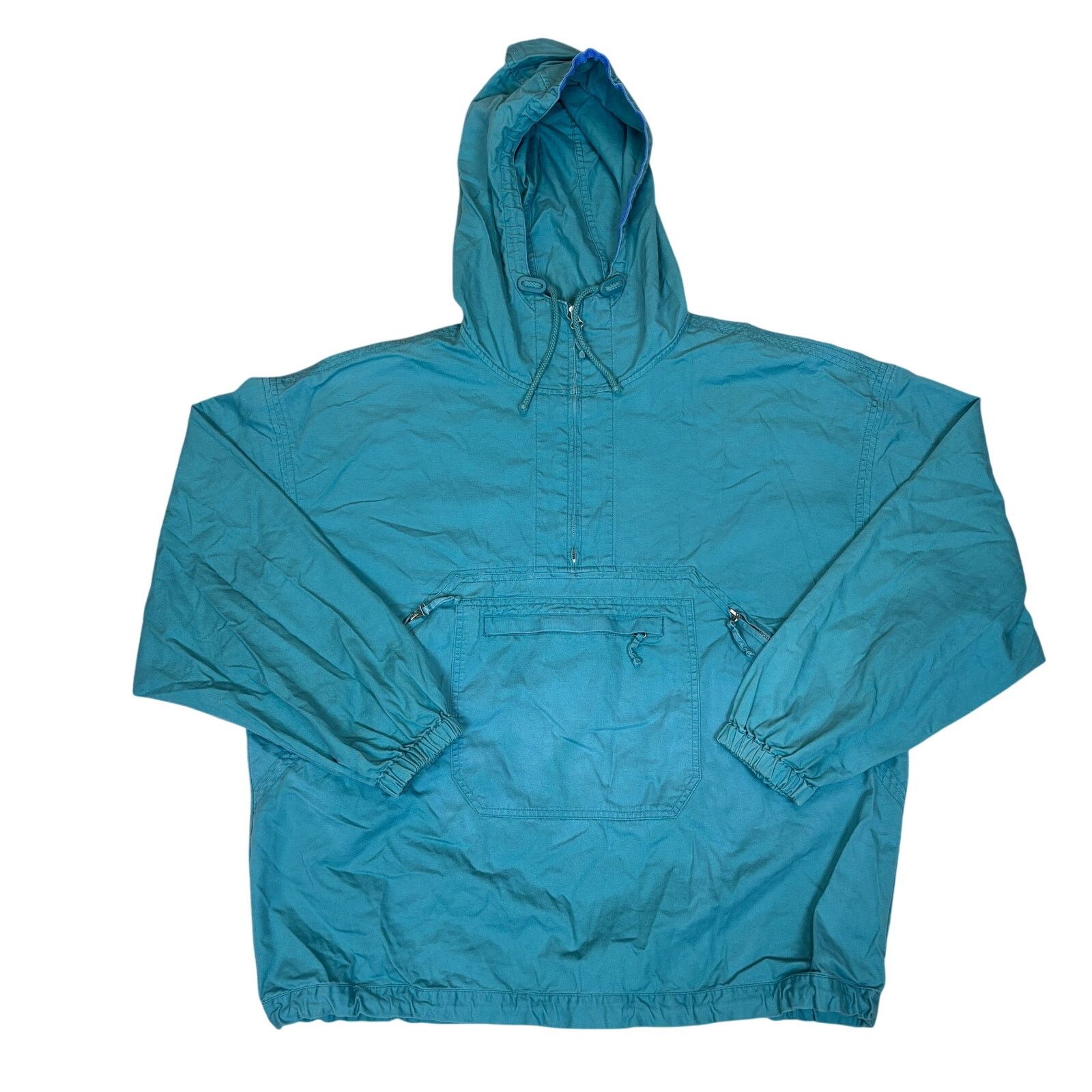Gap × Vintage Vintage 90s Gap 7/2 Zip Hooded Anorak Windbreaker Jacket XL Size US XL / EU 56 / 4 - 1 Thumbnail