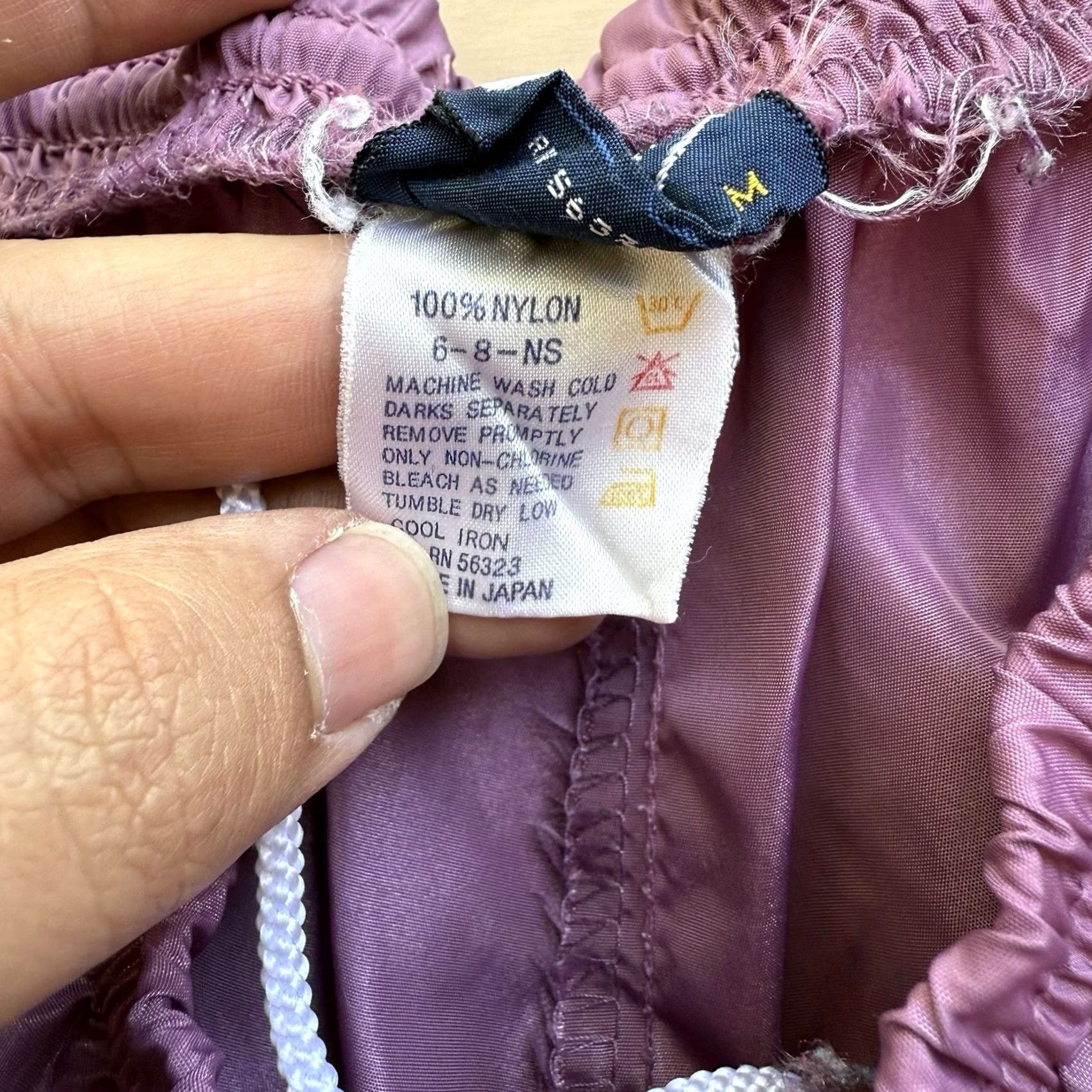 Nike VINTAGE Nike Sweatpants Women's Medium Purple 80s Track Sportswear Size 40" / US 18 - 6 Thumbnail