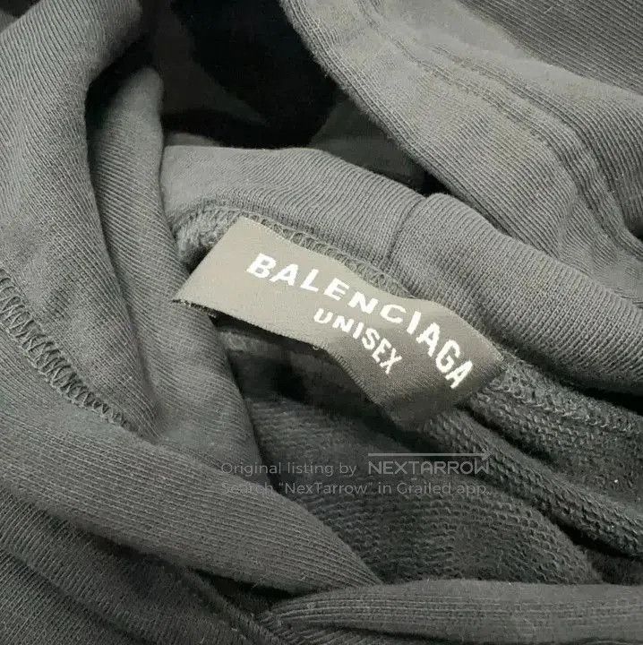 Balenciaga Balenciaga Logo Black Relaxed Long Sleeve Hoodie. Size US L / EU 52-54 / 3 - 4 Thumbnail