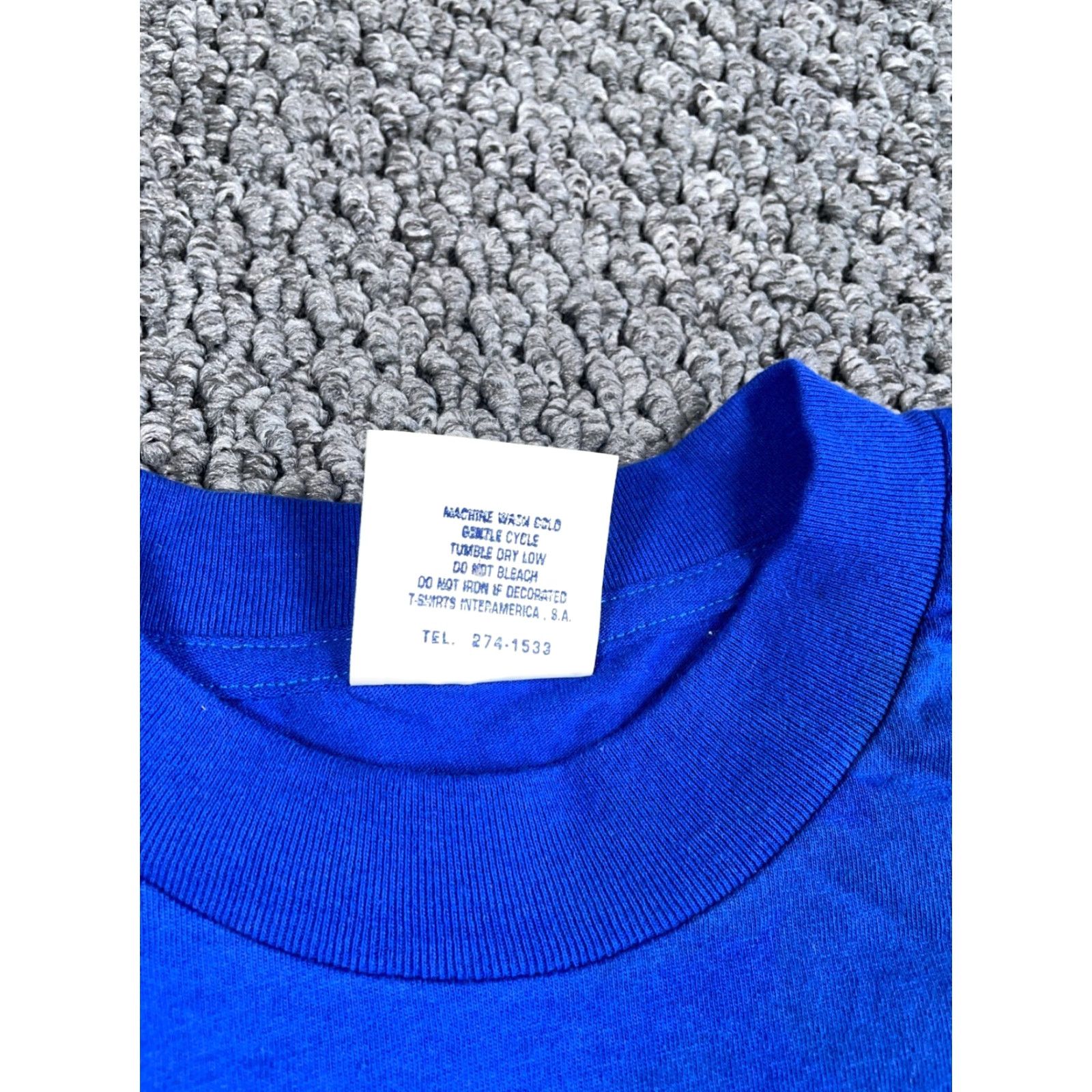 Nautica VTG Carnival Cruise T-Shirt Nautical Blue Adult XL Cotton Short Sleeve Crew Neck Single Stitch Fish Print Men Size US XL / EU 56 / 4 - 4 Thumbnail