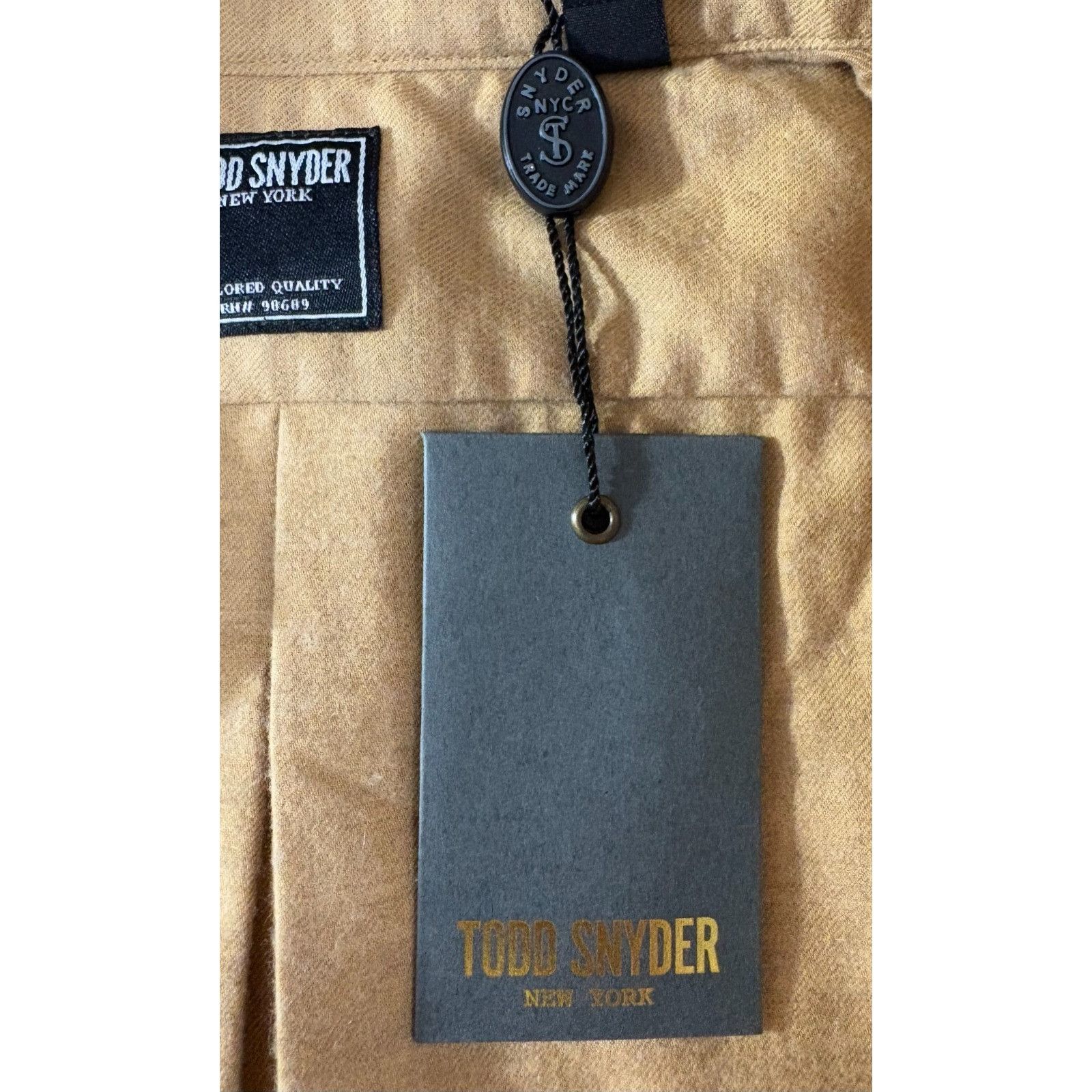 Todd Snyder Todd Snyder Flannel Shirt size L color camel NWT made in Por Size US L / EU 52-54 / 3 - 3 Thumbnail