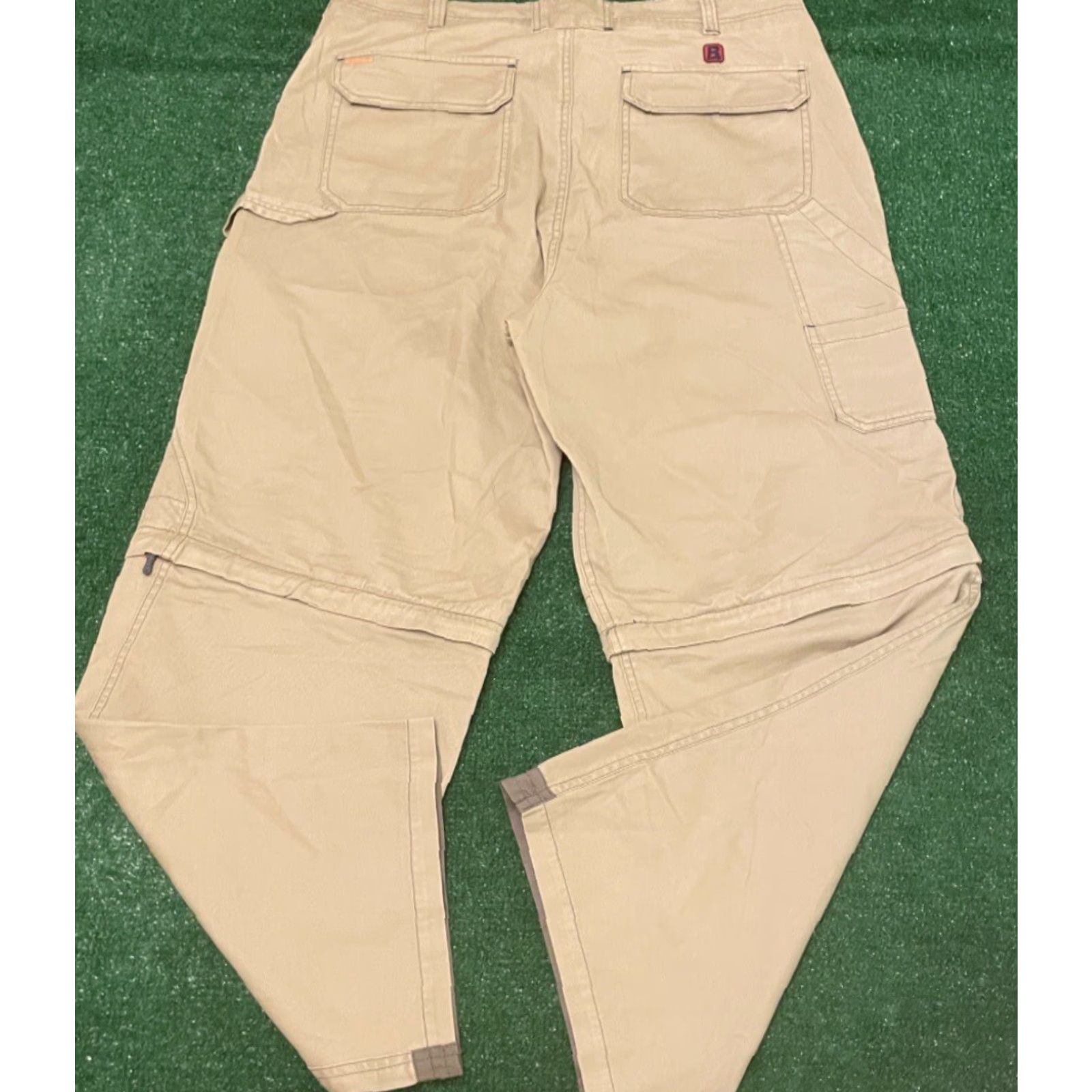 Bugle Boy VINTAGE Bugle Boy Jeans Mens Size 36 Khaki 90s Y2K Grunge Skater Cyber Raver Cargos Baggy Wide-Leg JNCO Size US 36 / EU 52 - 2 Thumbnail
