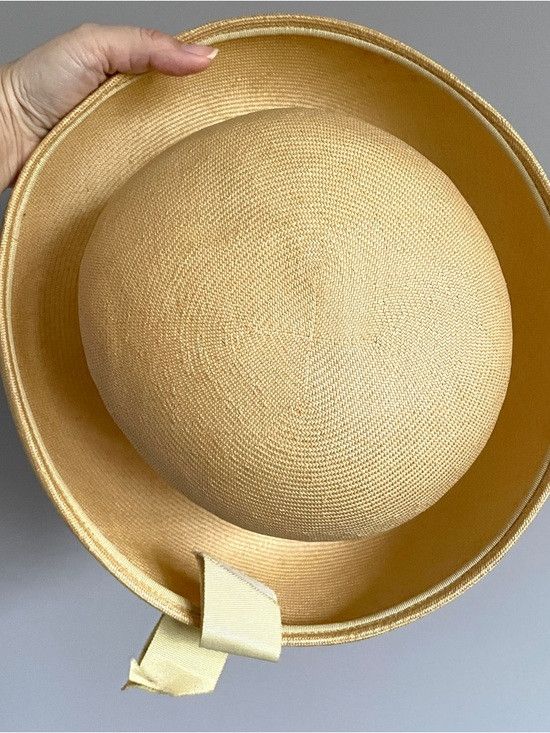 Vintage Vintage 60s Straw Roller Hat w/ Upturned Brim - Small Size ONE SIZE - 9 Thumbnail