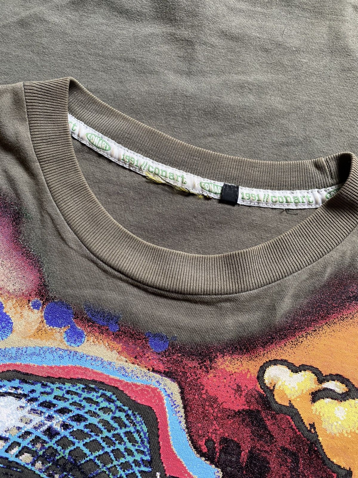 Vintage Vintage CONART Streetwear All Of Print 90s Green Size US XL / EU 56 / 4 - 5 Thumbnail